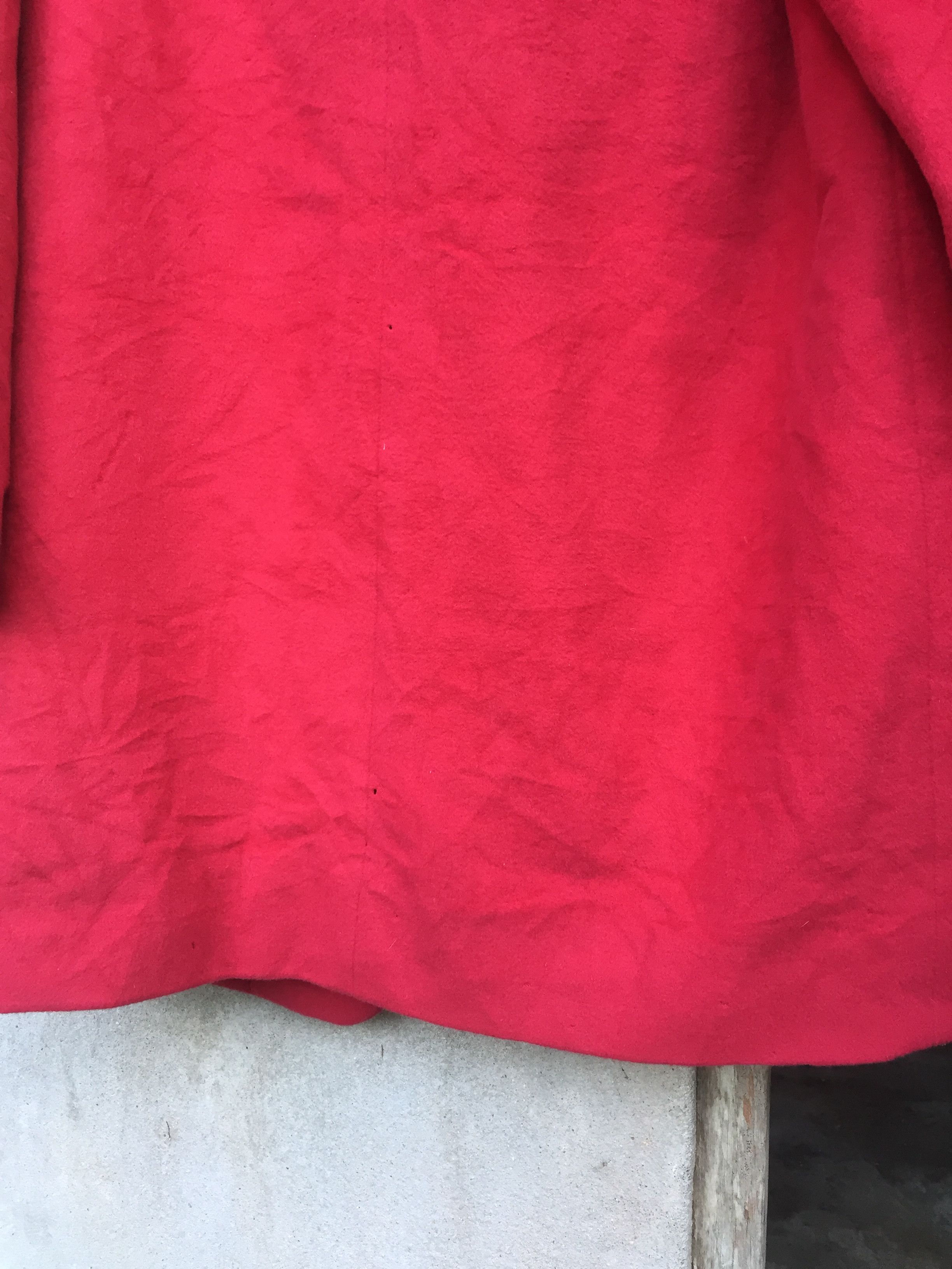Christian Dior Monsieur Vintage 80s Christian Dior Cherry Red Wool Coat Size M / US 6-8 / IT 42-44 - 3 Thumbnail