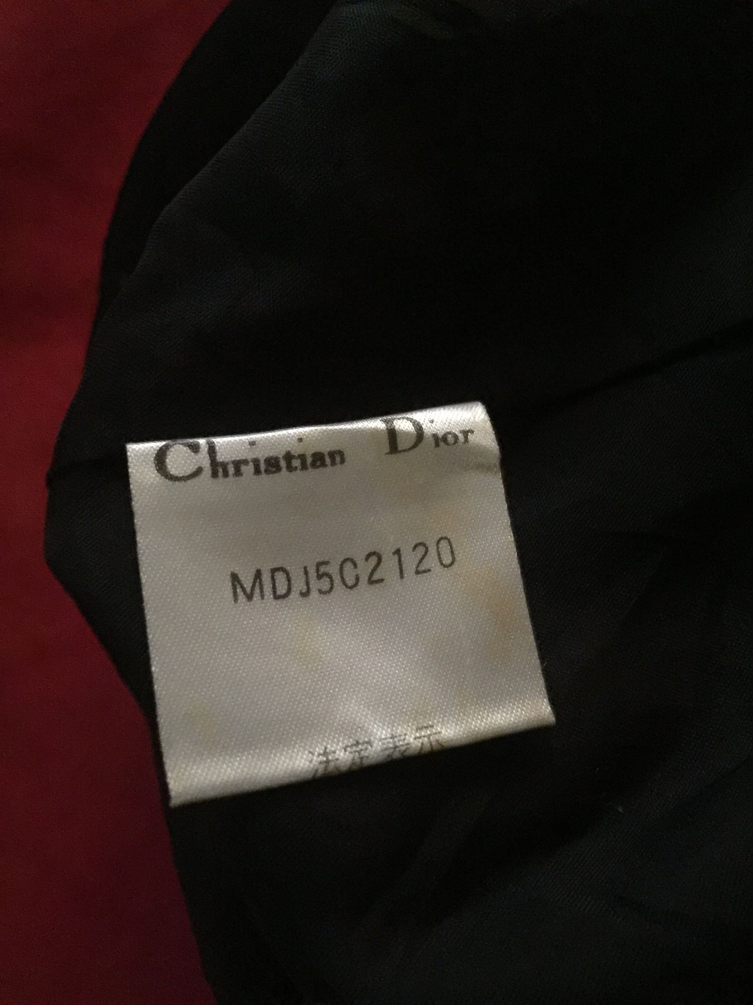 Christian Dior Monsieur Vintage 80s Christian Dior Cherry Red Wool Coat Size M / US 6-8 / IT 42-44 - 6 Thumbnail