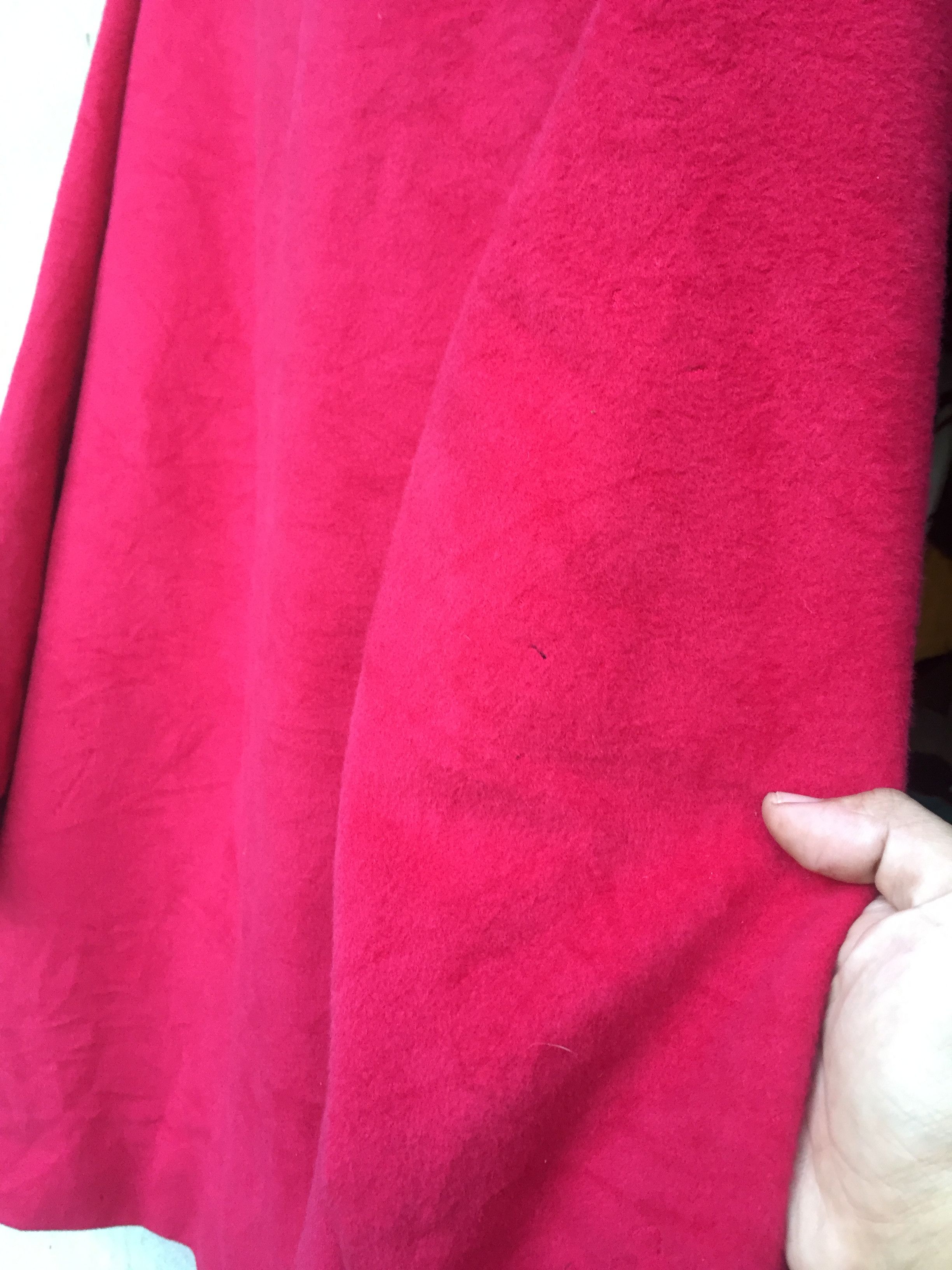 Christian Dior Monsieur Vintage 80s Christian Dior Cherry Red Wool Coat Size M / US 6-8 / IT 42-44 - 4 Thumbnail