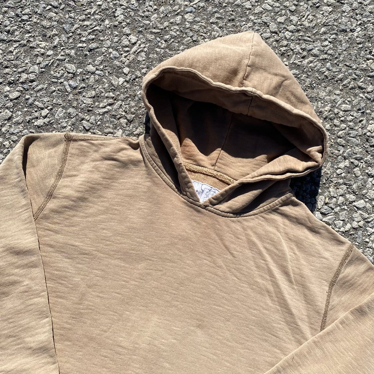 Gap Vintage 2007 Gap Blank Hoodie Brown Tan M Size US M / EU 48-50 / 2 - 2 Thumbnail