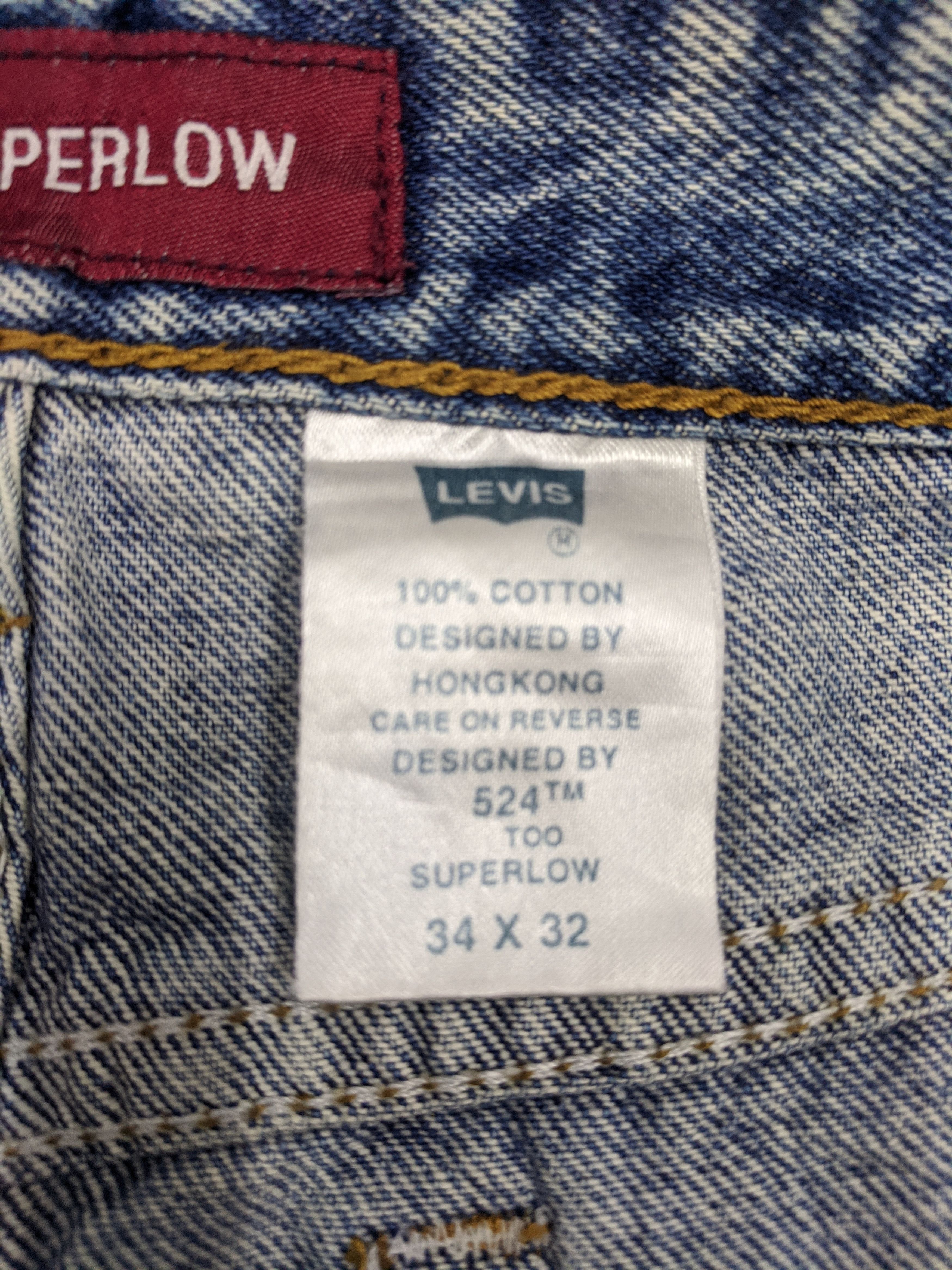 Levi's Vintage Levis 524 Jeans Super Low DP0697 Size US 34 / EU 50 - 8 Thumbnail