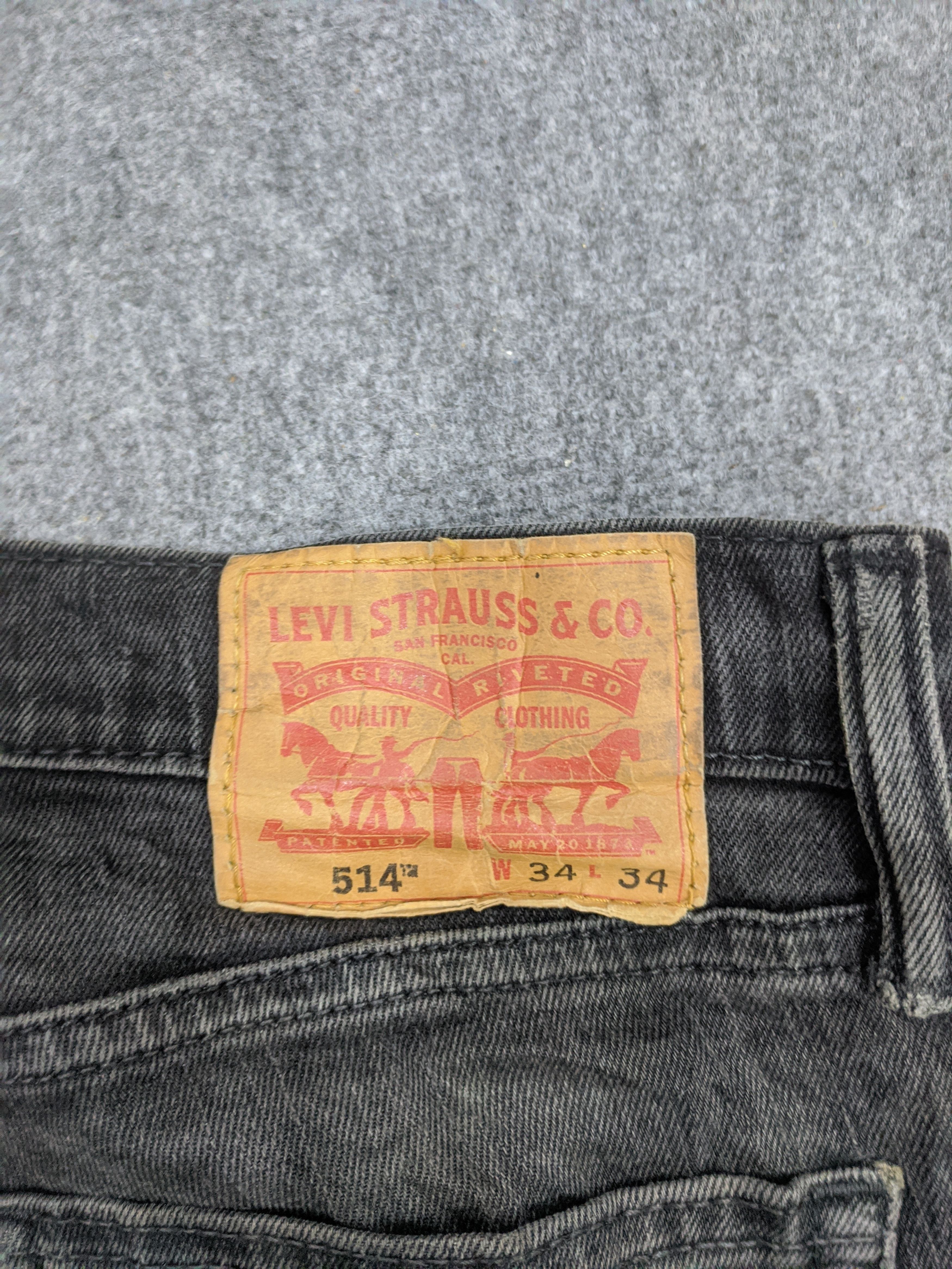 Levi's Vintage Levis 514 Faded Black Jeans DP0848 Size US 36 / EU 52 - 5 Thumbnail