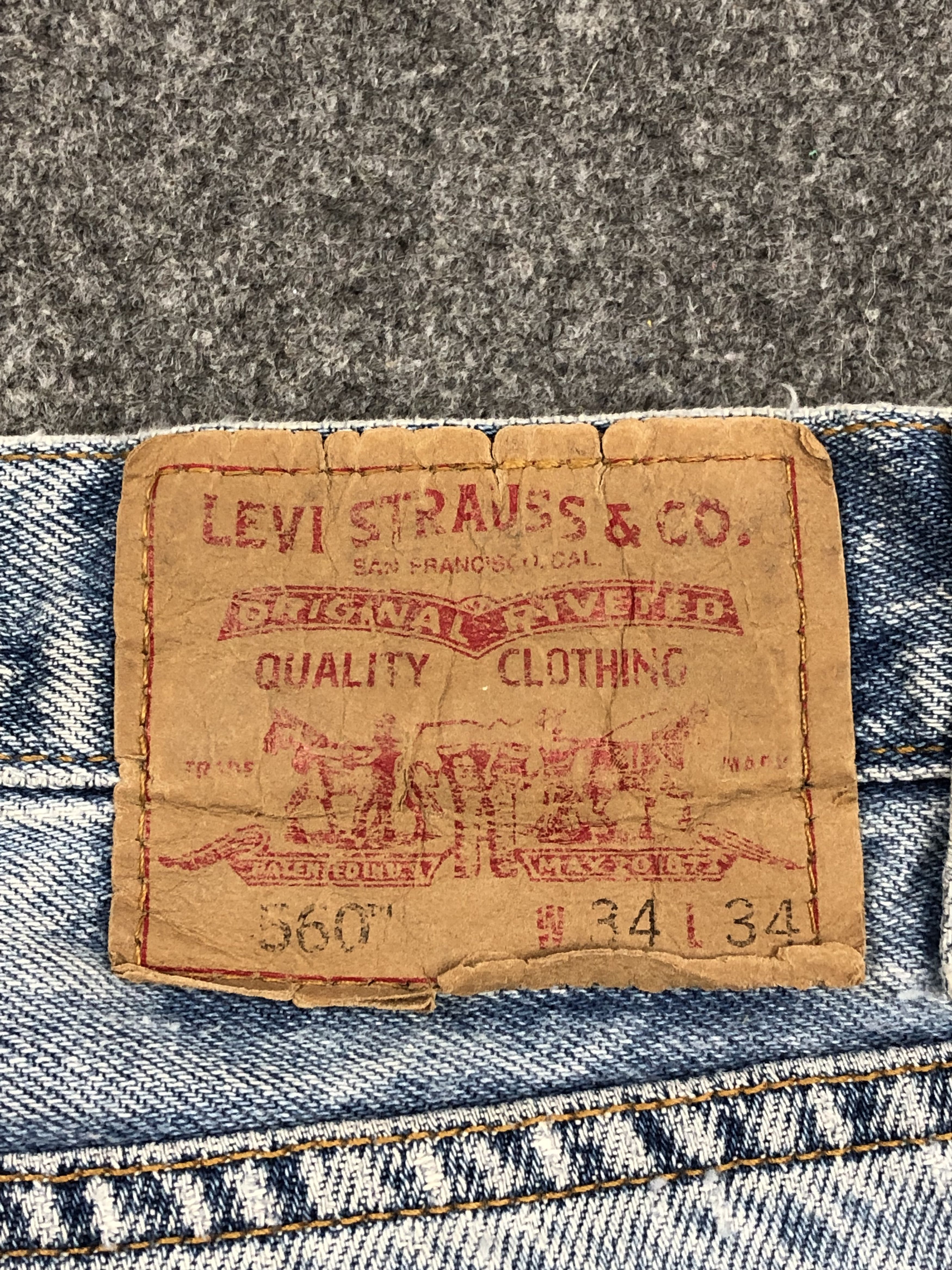 Levi's Vintage Levis 560 Denim DP1623 Size US 34 / EU 50 - 5 Thumbnail