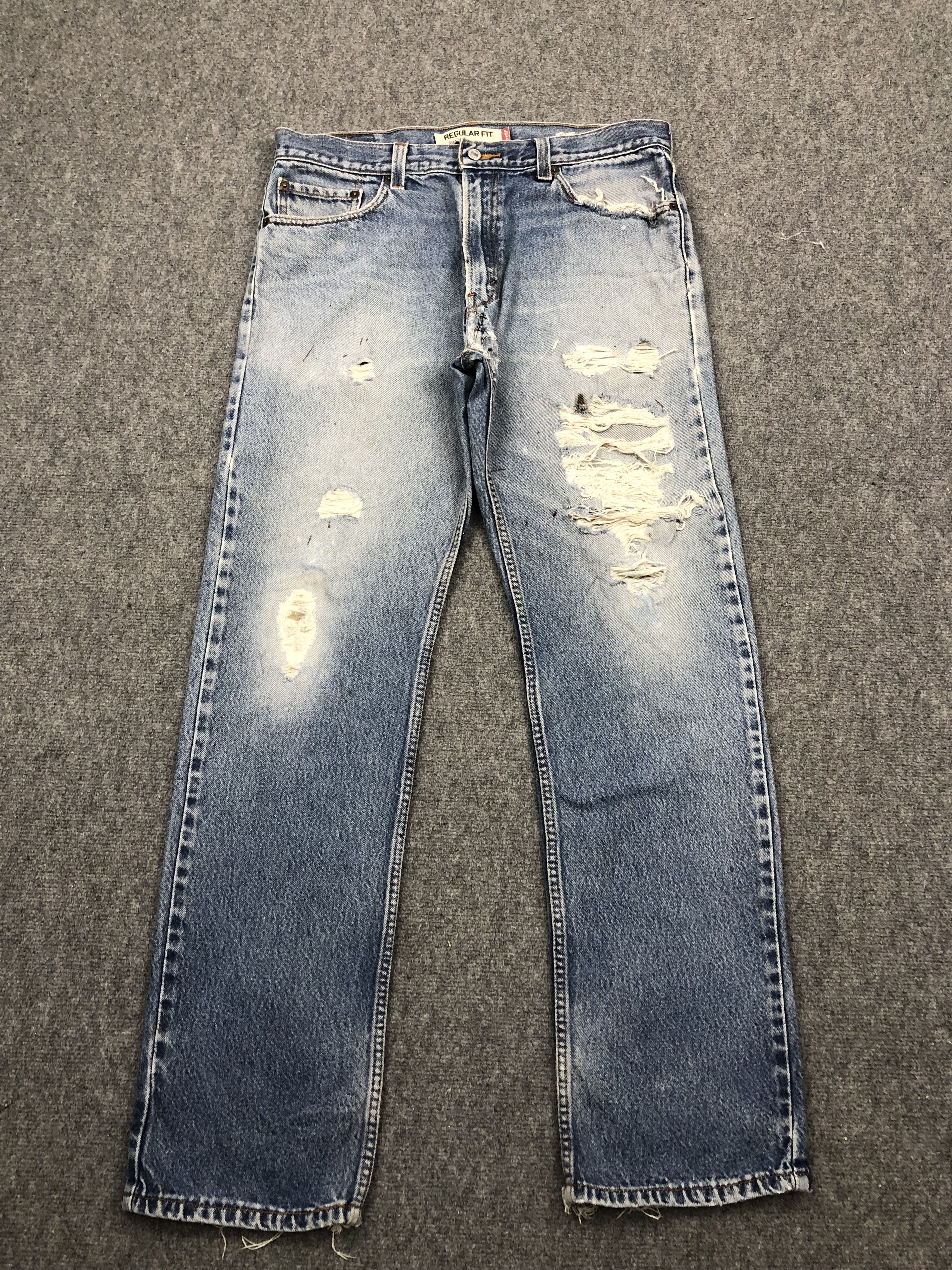 Levi's Vintage Levis 505 Faded Blue Jeans DP1636 Size US 36 / EU 52 - 1 Thumbnail