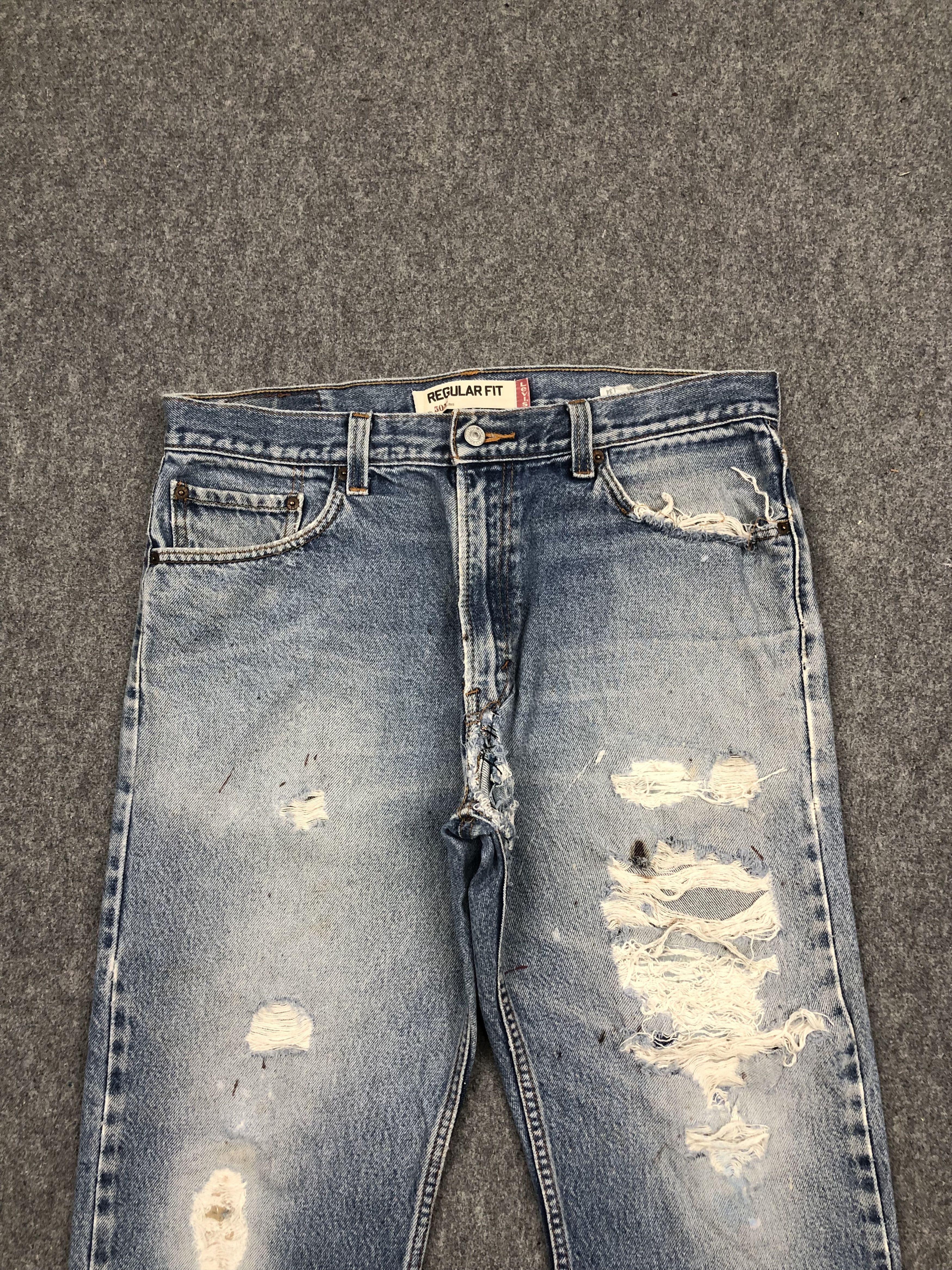 Levi's Vintage Levis 505 Faded Blue Jeans DP1636 Size US 36 / EU 52 - 2 Thumbnail