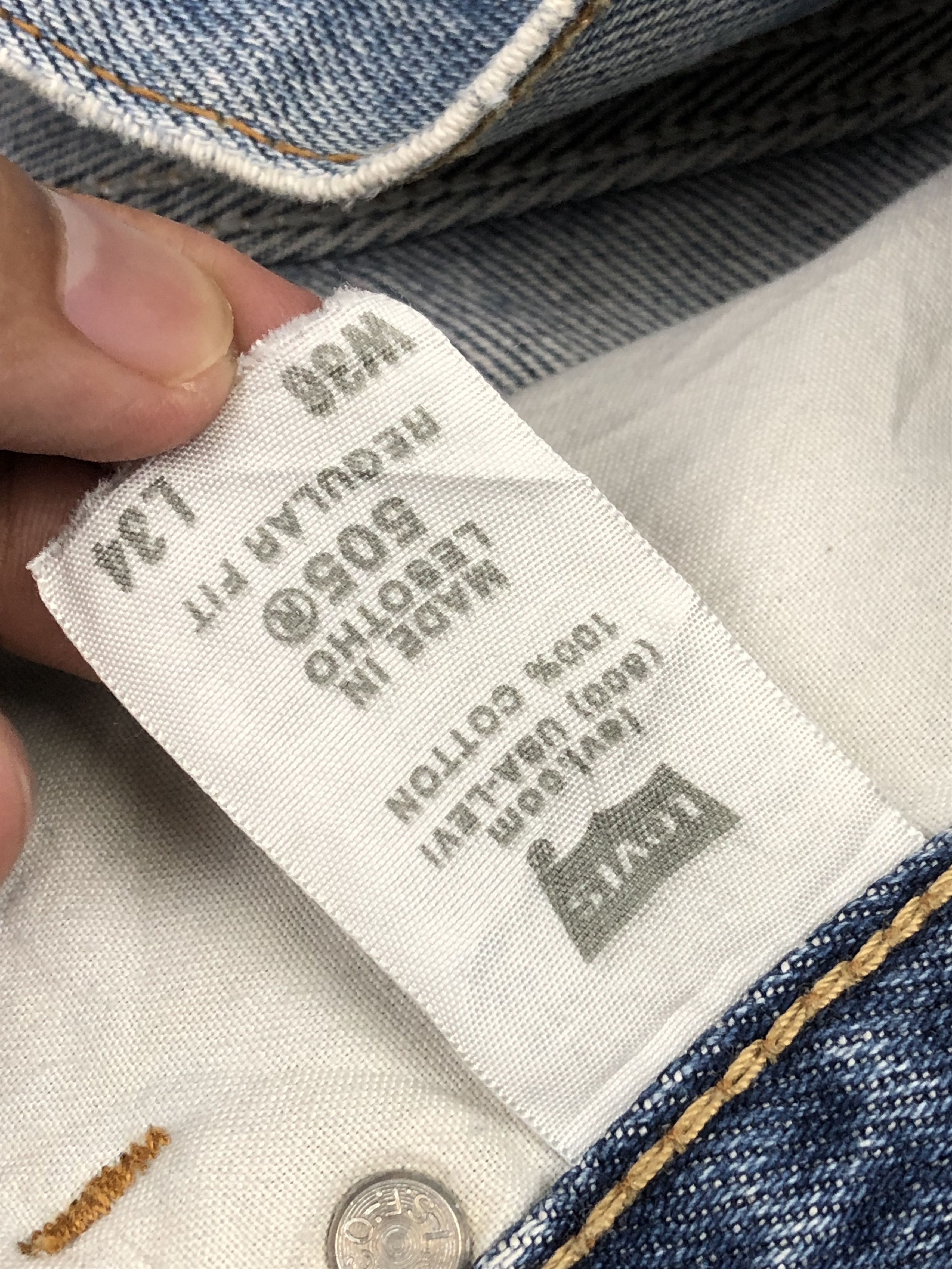 Levi's Vintage Levis 505 Faded Blue Jeans DP1636 Size US 36 / EU 52 - 13 Thumbnail