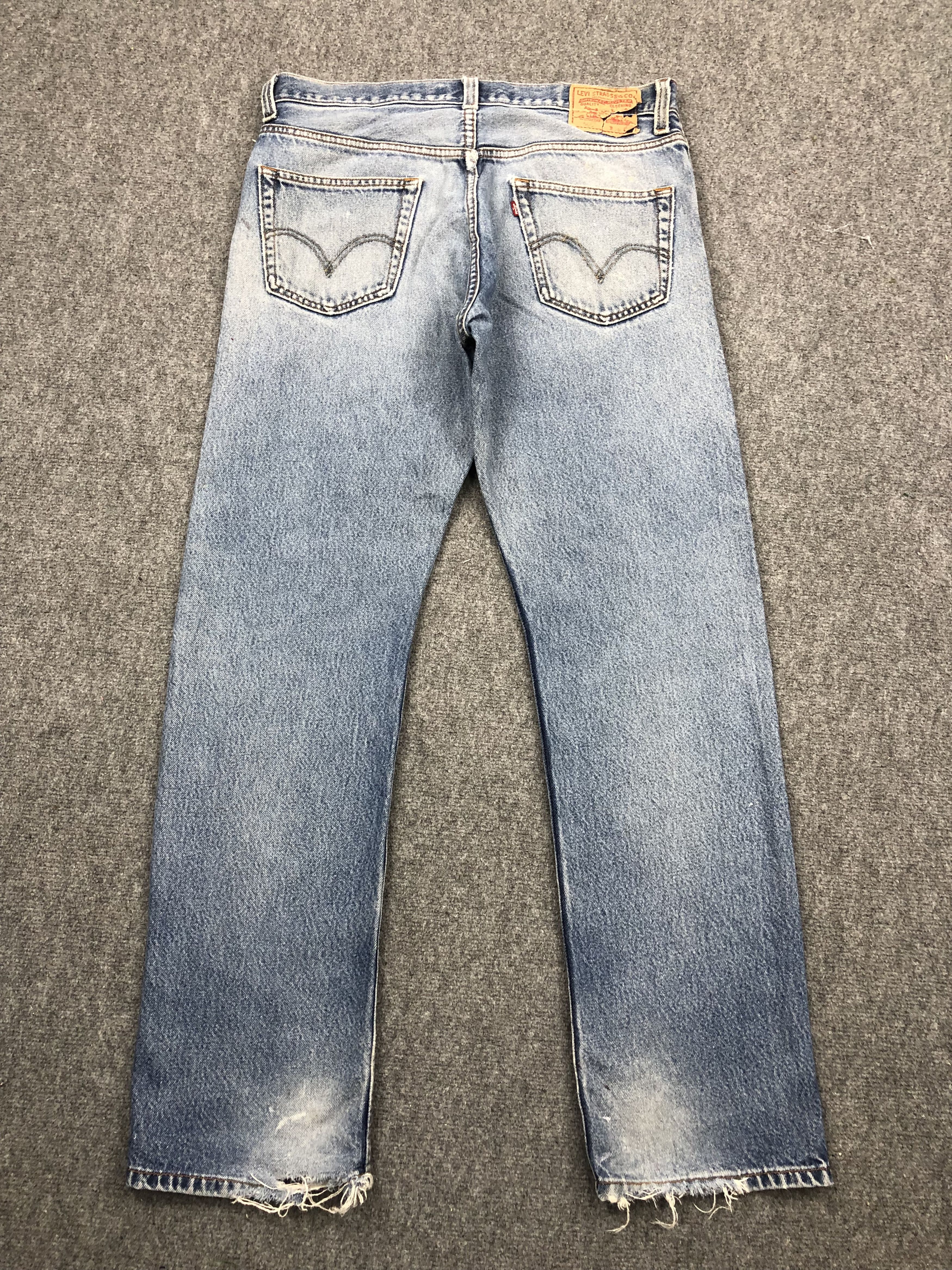 Levi's Vintage Levis 505 Faded Blue Jeans DP1636 Size US 36 / EU 52 - 3 Thumbnail