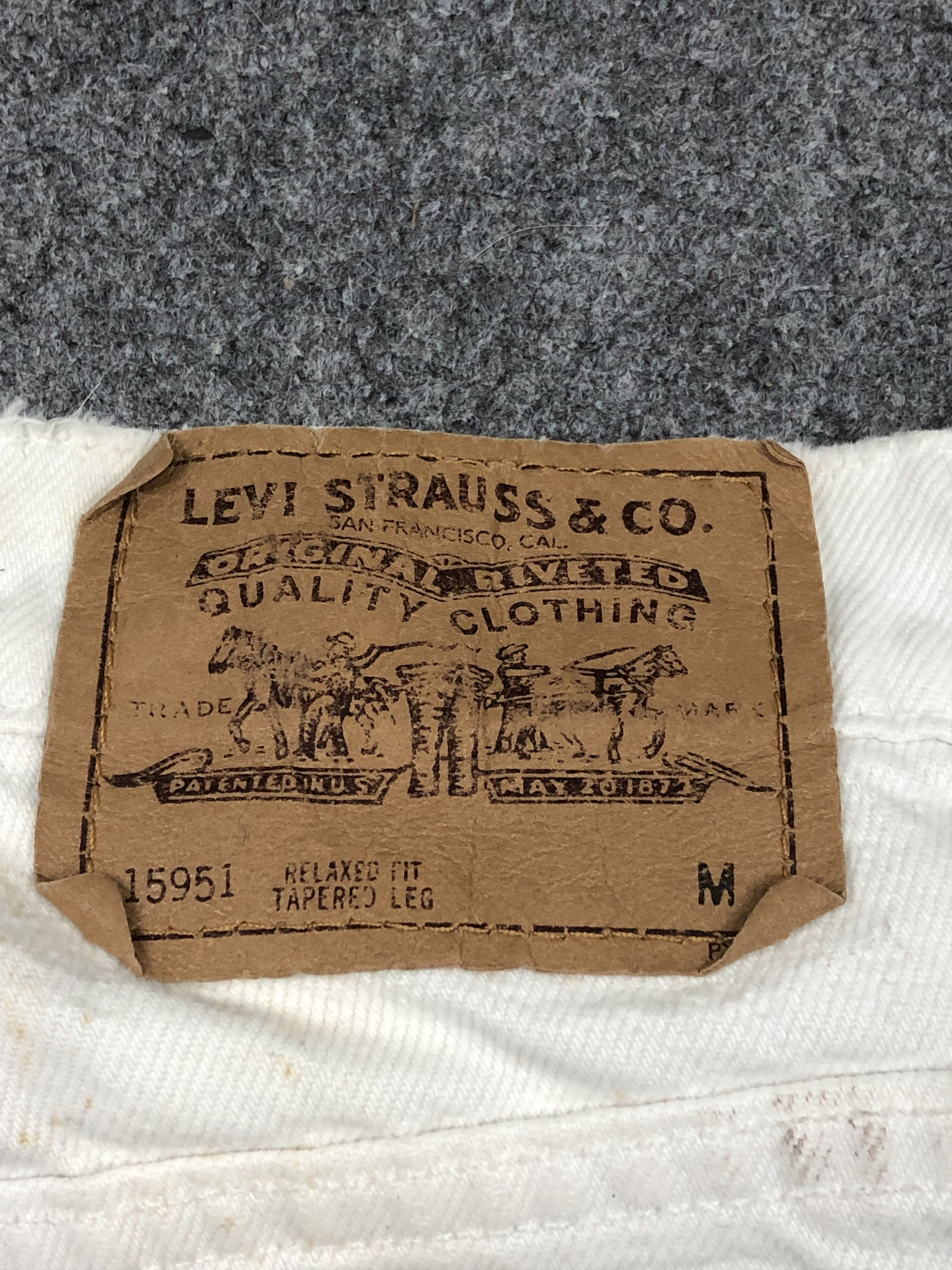 Levi's Vintage 90s Levis 951 Orange Tab Jeans DP1635 Size US 30 / EU 46 - 5 Thumbnail