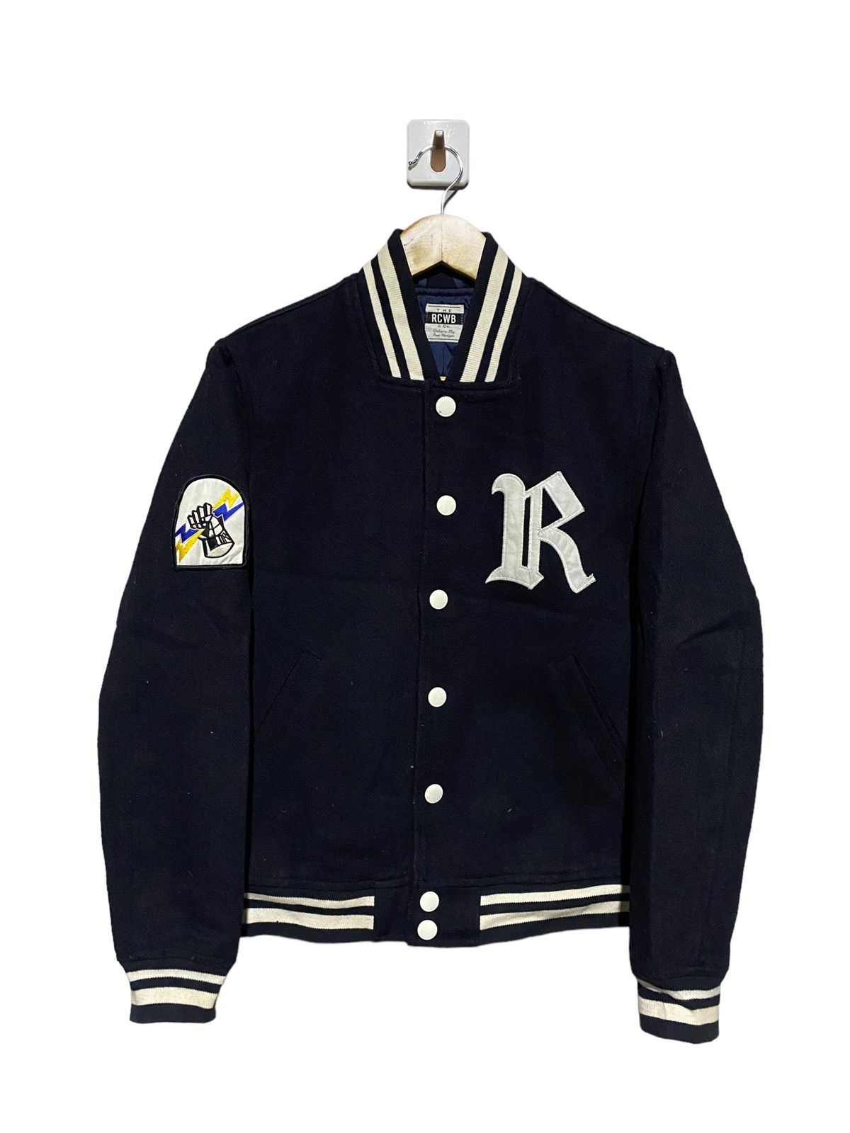 Japanese Brand 🔥SALE🔥RCWB WOOL VARSITY JACKET BIG LOGOS Size US M / EU 48-50 / 2 - 1 Thumbnail