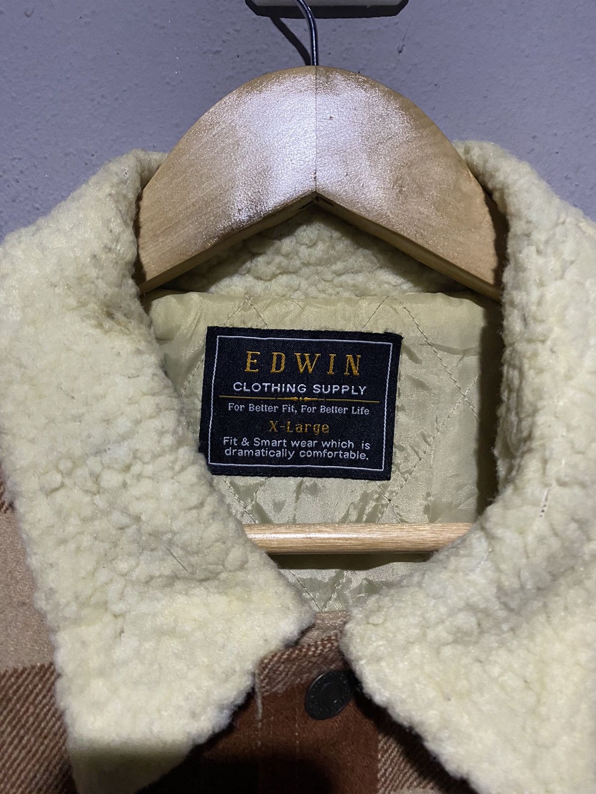 Edwin 🔥SALE🔥EDWIN SOMETHING WOOL WORKER TRUCKER JACKET Size US L / EU 52-54 / 3 - 6 Thumbnail