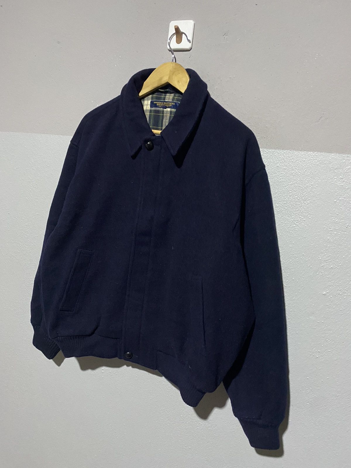Brooks Brothers × Vintage Vintage Brooks Brothers Brooksgate Wool Bomber Jacket Size US L / EU 52-54 / 3 - 4 Thumbnail