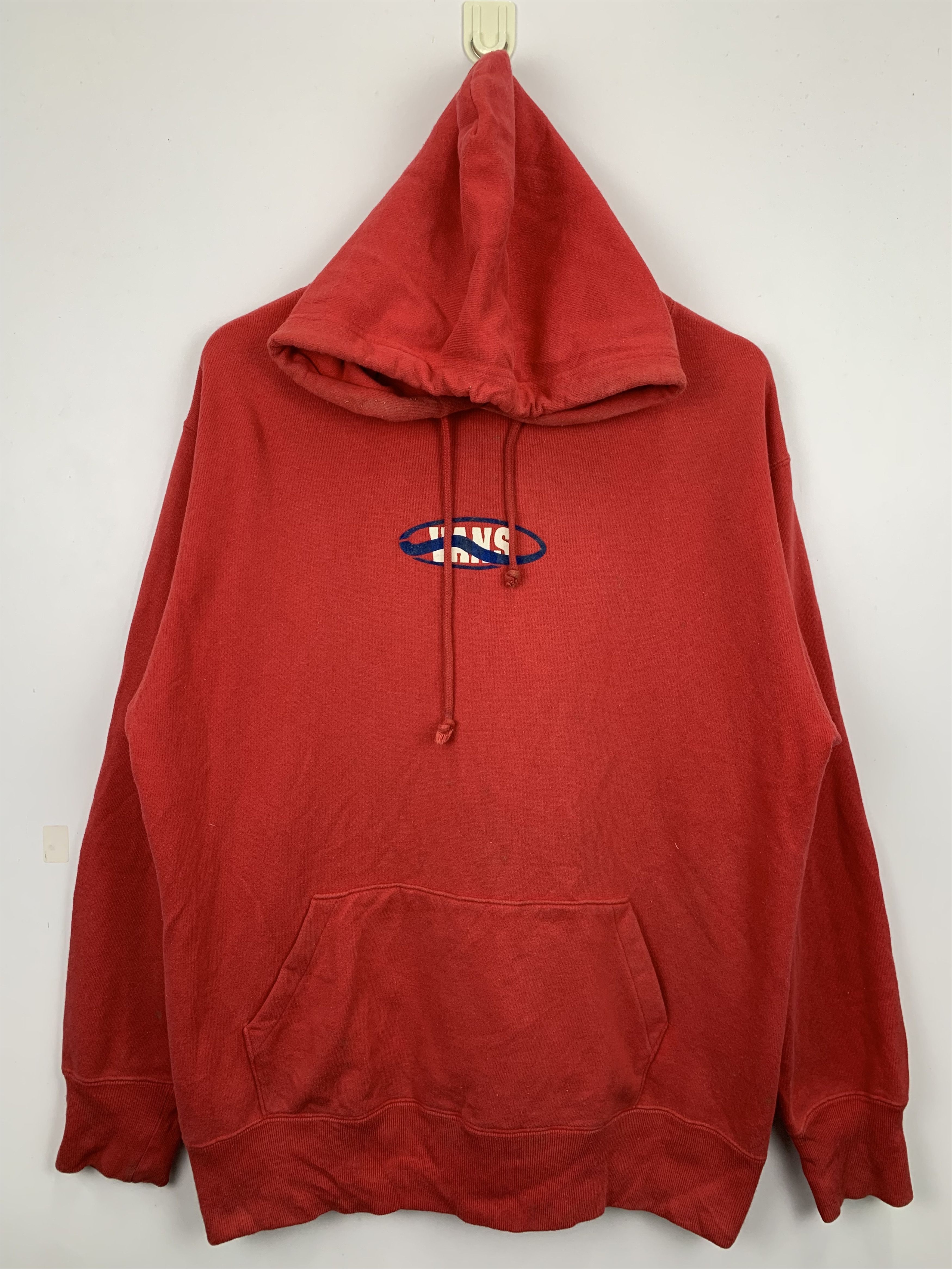 Vans Vintage 90s Vans Skateboard Hoodie Jumper Pullover Jacket Size US L / EU 52-54 / 3 - 2 Thumbnail