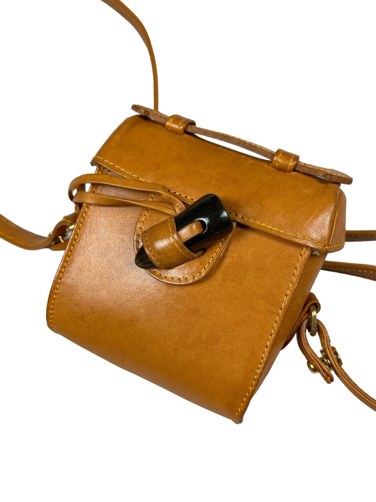 Masaki Matsushima Vintage Masaki Matsushima Leather Mini Crossbody Bag Size ONE SIZE - 3 Thumbnail