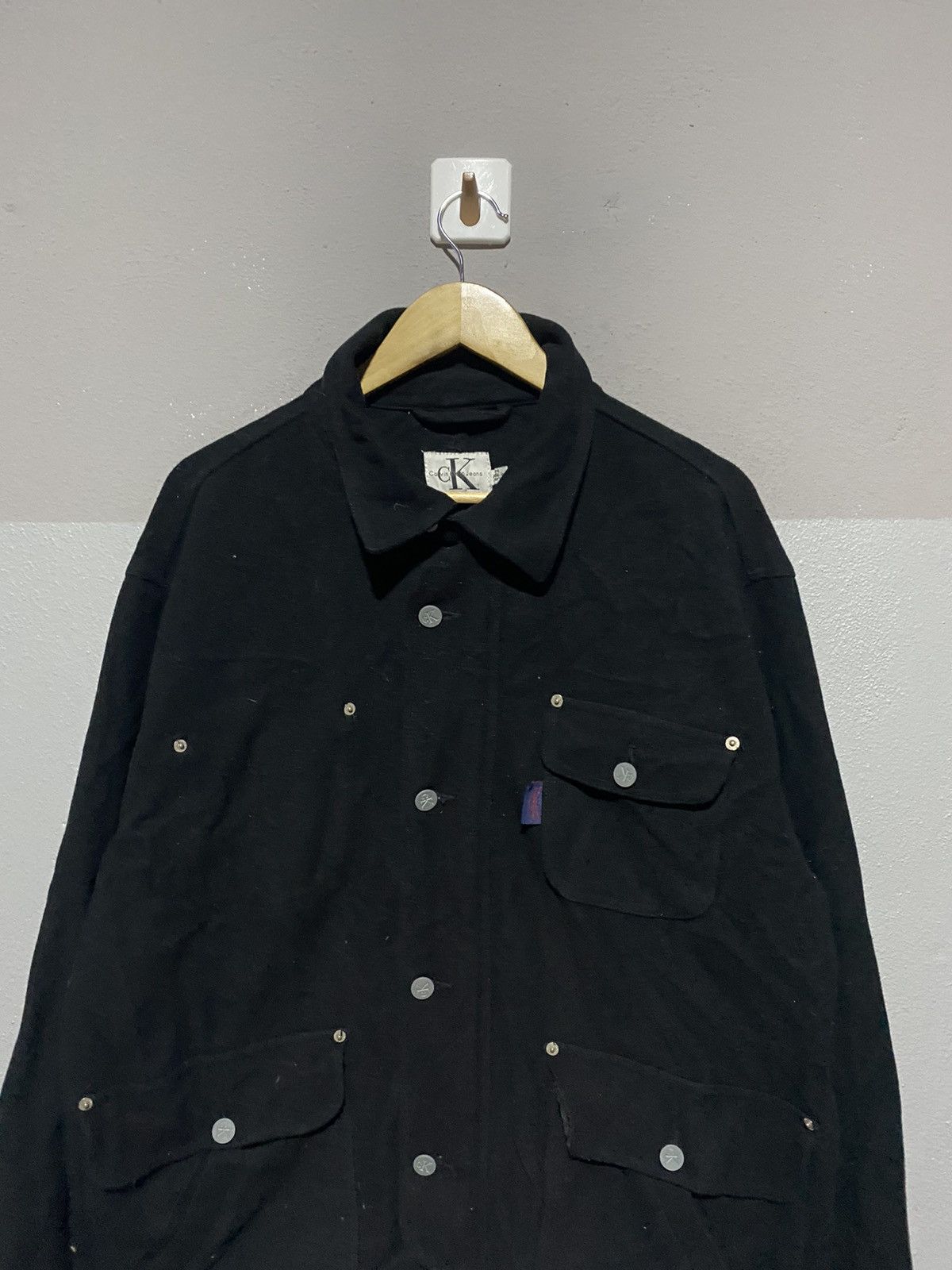 Calvin Klein × Vintage 🔥SALE🔥CALVIN KLEIN JEANS WOOL JACKET Size US L / EU 52-54 / 3 - 4 Thumbnail
