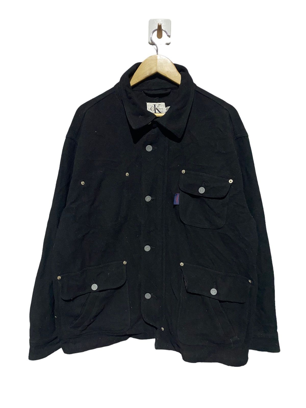 Calvin Klein × Vintage 🔥SALE🔥CALVIN KLEIN JEANS WOOL JACKET Size US L / EU 52-54 / 3 - 1 Thumbnail