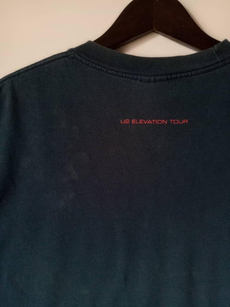 Band Tees 💥VINTAGE 90s U2 alternative pop rock Elevation tour shirt Size US XL / EU 56 / 4 - 4 Thumbnail