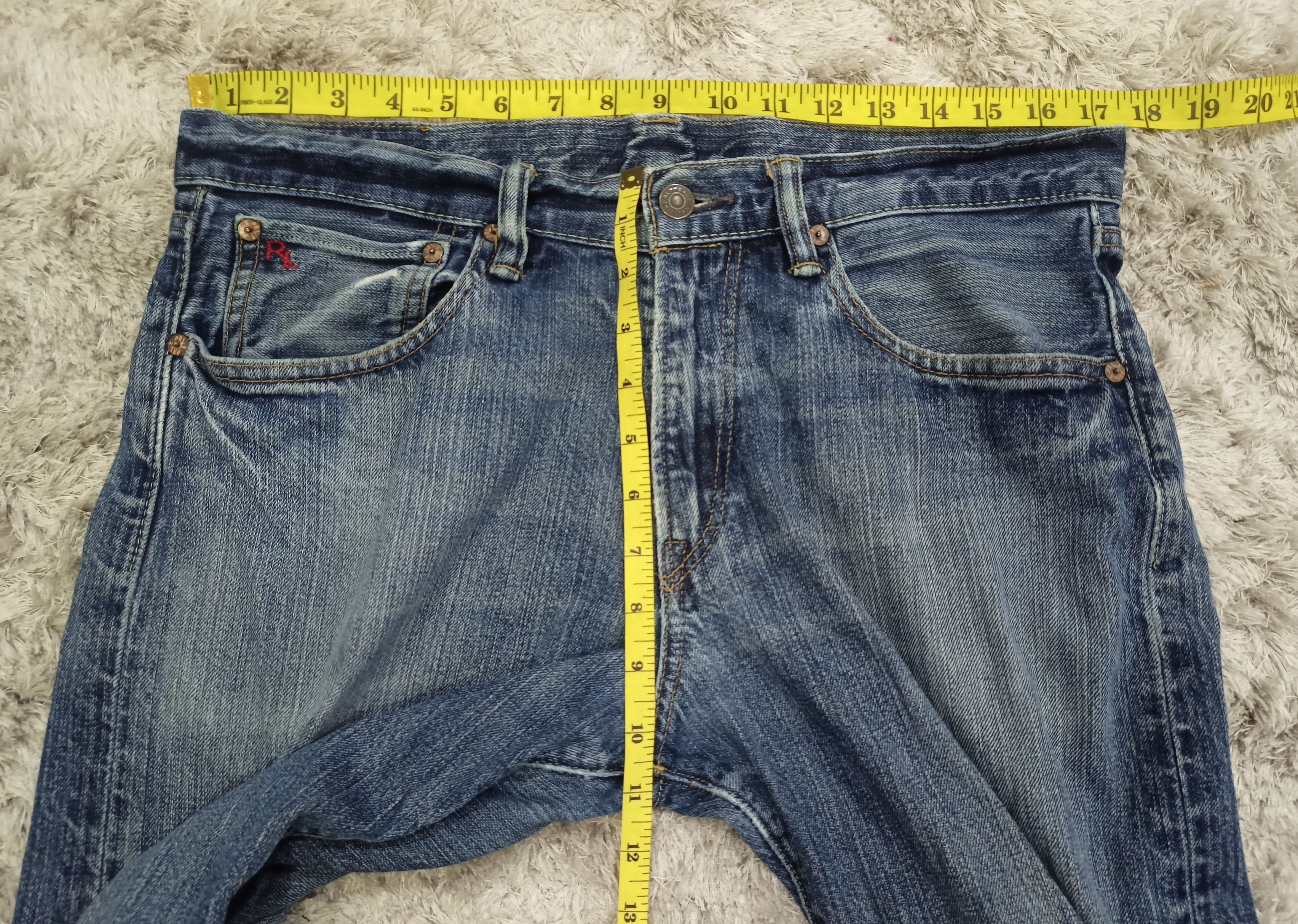 Polo Ralph Lauren Vintage Polo Ralph Lauren Sun Faded Jeans Size US 35 - 2 Thumbnail