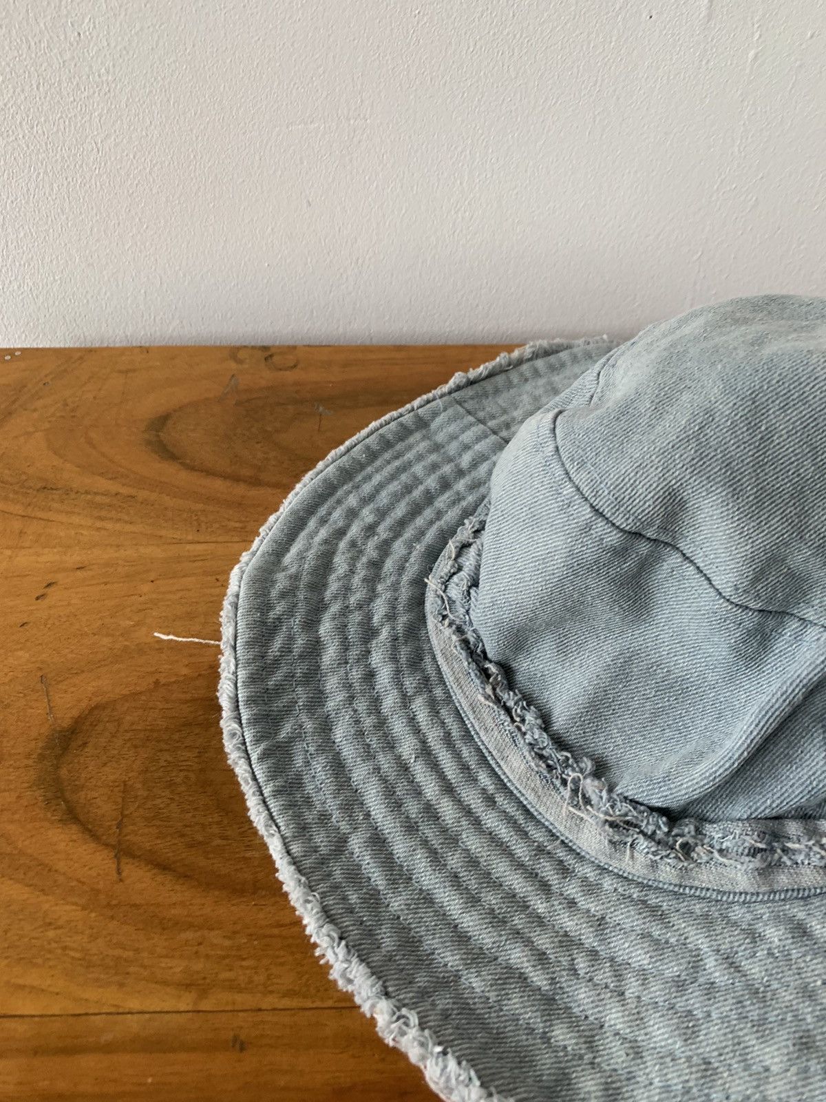 Other Washed Denim Panama Hat Size ONE SIZE - 3 Thumbnail