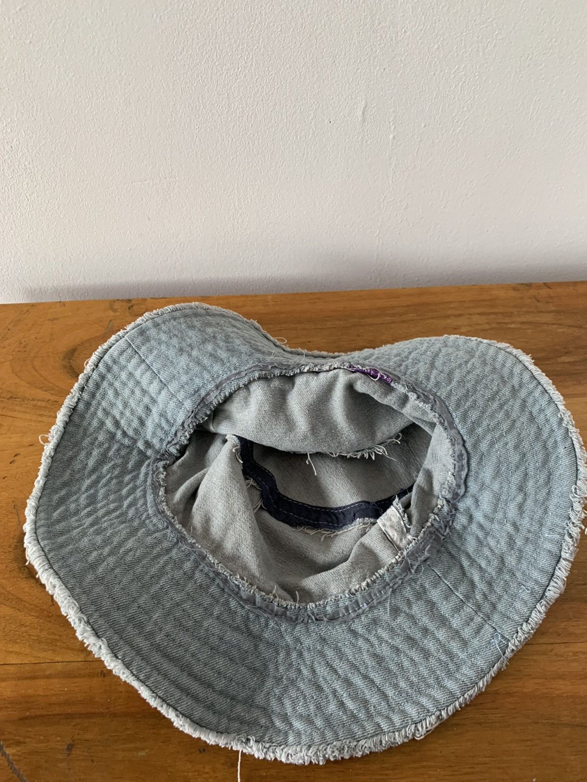 Other Washed Denim Panama Hat Size ONE SIZE - 4 Thumbnail