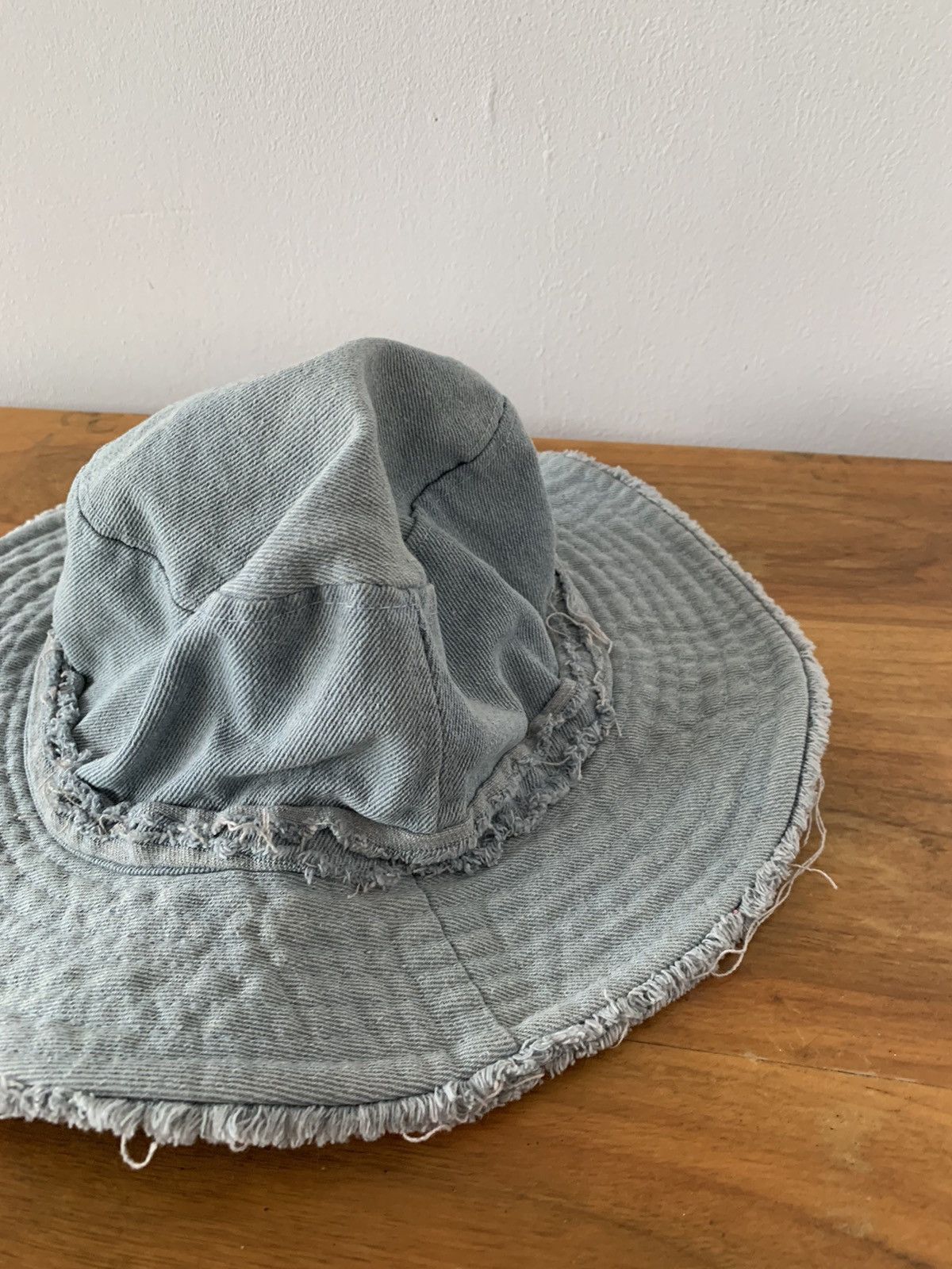 Other Washed Denim Panama Hat Size ONE SIZE - 2 Thumbnail