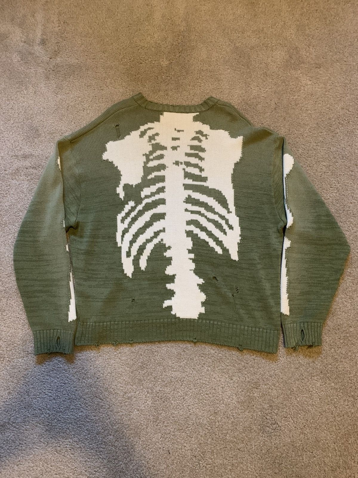 Kapital Kapital 5G Bone Knit Sweater Grailed