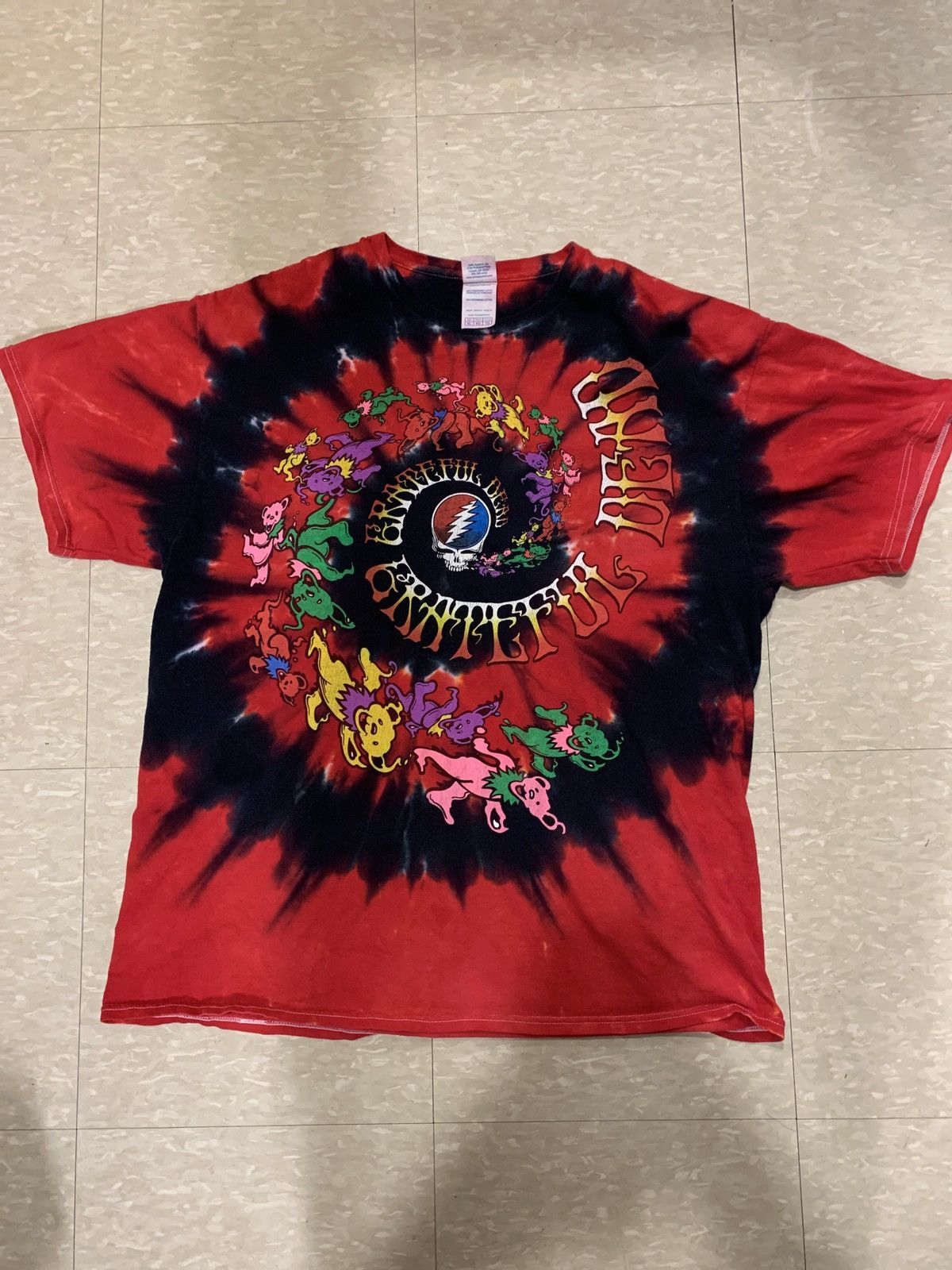 Delta Grateful Dead red tie dye shirt | Grailed