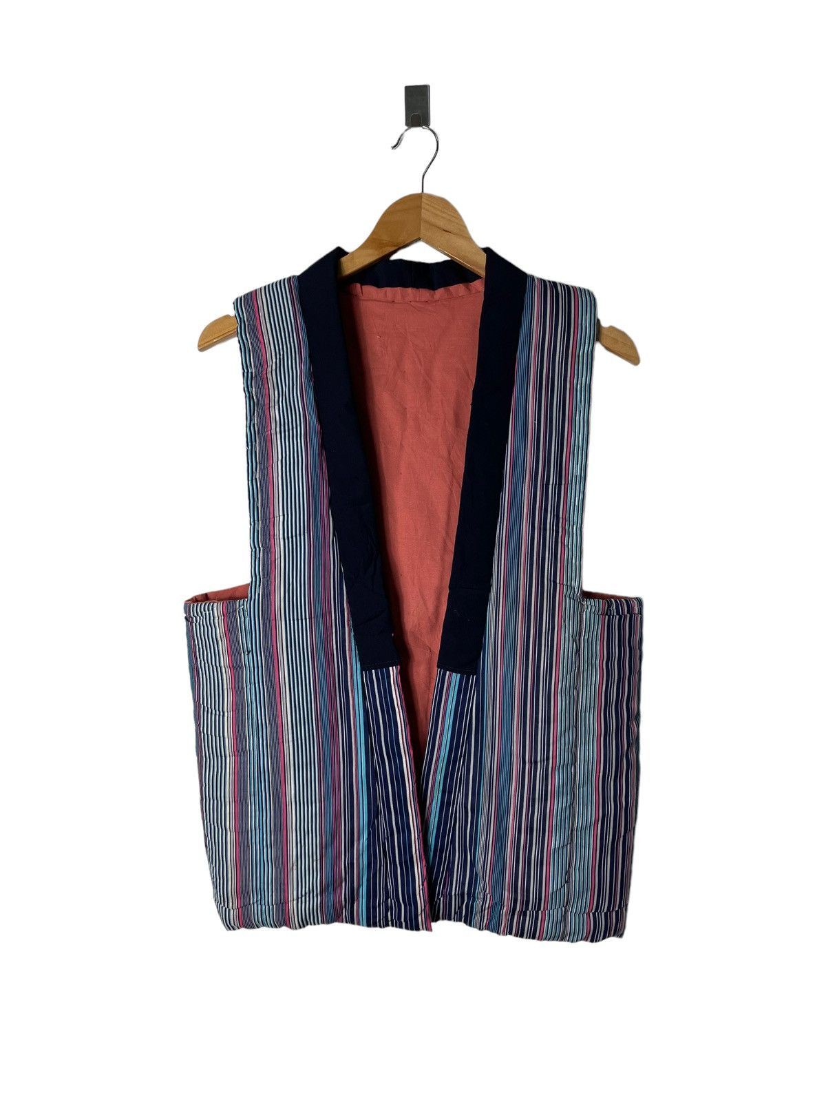 Vintage Japanese Padded Vest Hanten Jacket Warm Wear