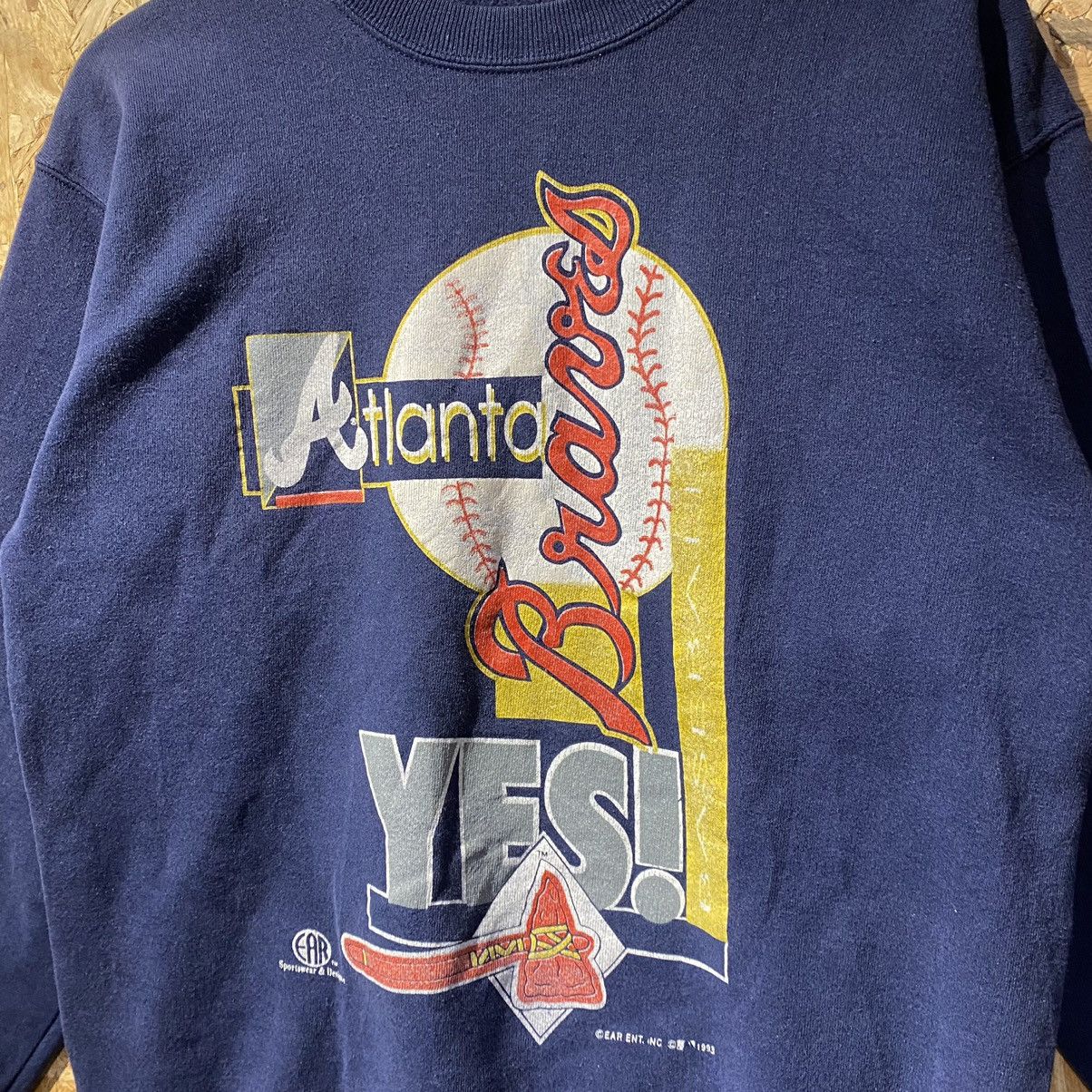 MLB × Vintage VINTAGE RARE 1993‼️Atlanta Bravers MLB “YES!” Sweatshirts Size US M / EU 48-50 / 2 - 3 Thumbnail