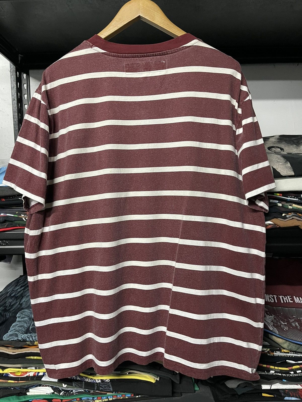 Guess × Vintage Vintage Guess Los Angeles Stripe Embroidery Logo Tee Size US XXL / EU 58 / 5 - 8 Thumbnail