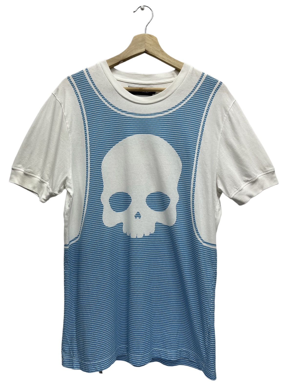HYDROGEN Vintage 90’s HYDROGEN Skull Cotton Basketball Design T-Shirt Size US M / EU 48-50 / 2 - 2 Thumbnail