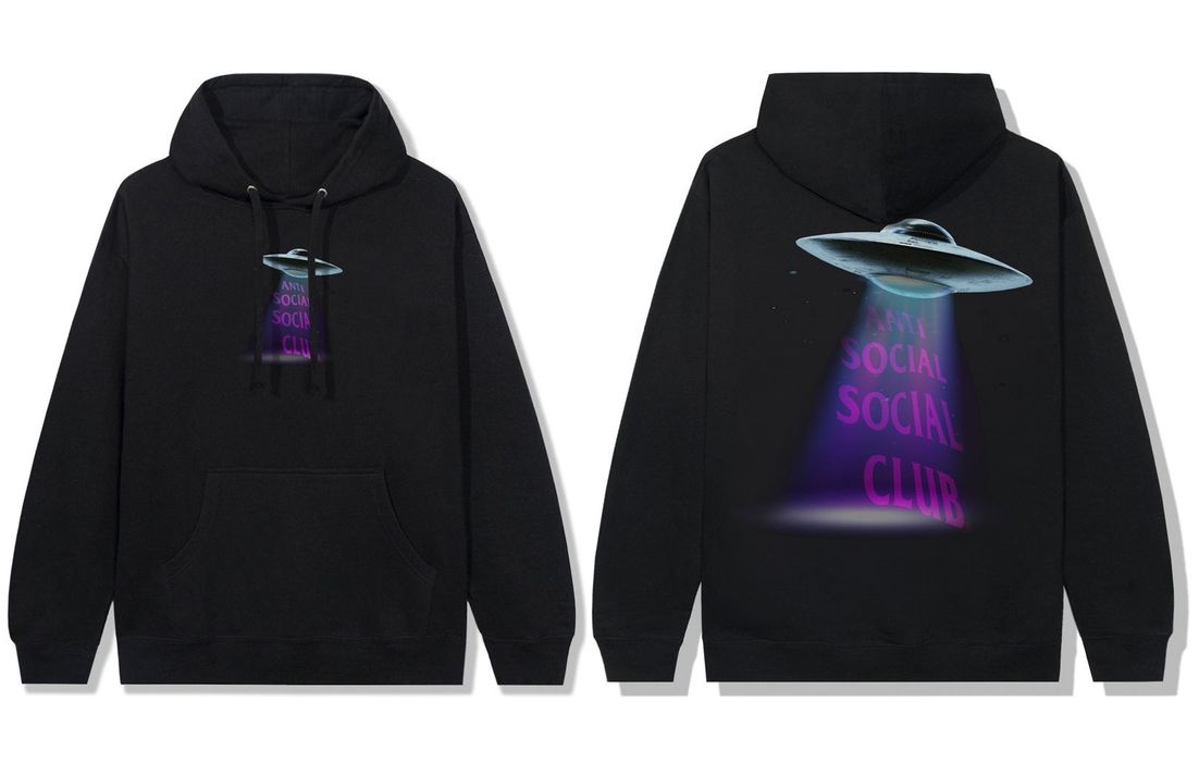 Purple anti social social club online hoodie