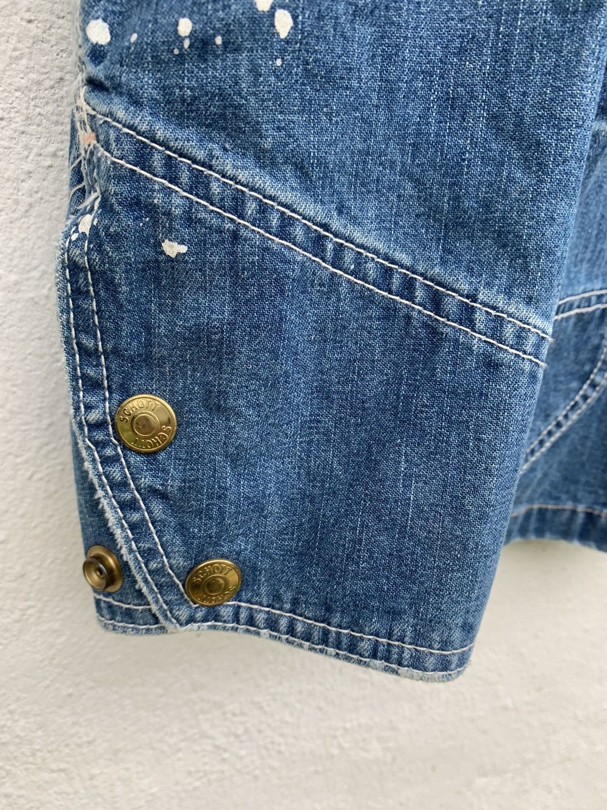 Schott PERFECTO SCHOOT N.Y.C MULTIPOCKET DENIM JACKET Size US S / EU 44-46 / 1 - 7 Thumbnail