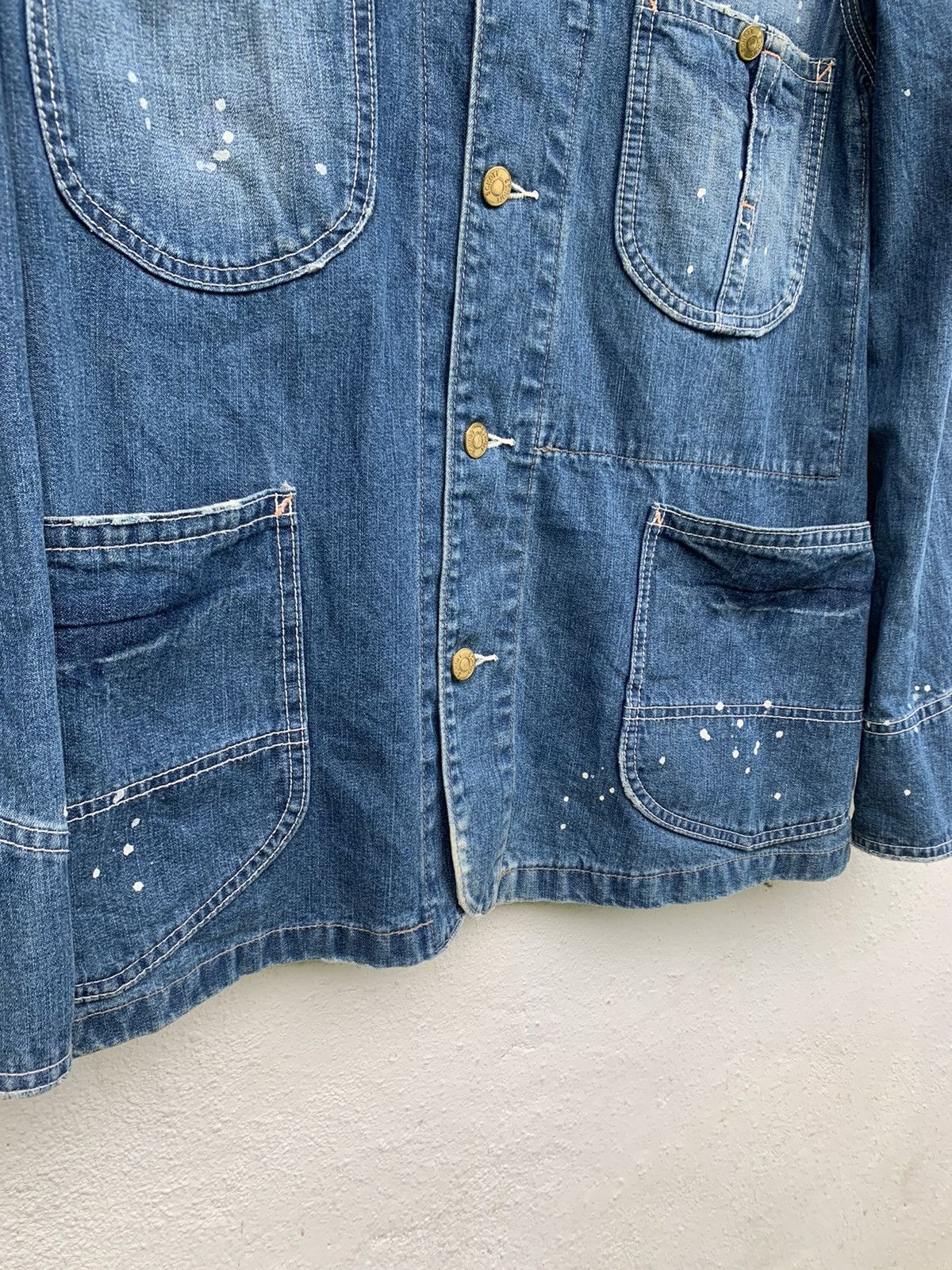 Schott PERFECTO SCHOOT N.Y.C MULTIPOCKET DENIM JACKET Size US S / EU 44-46 / 1 - 6 Thumbnail