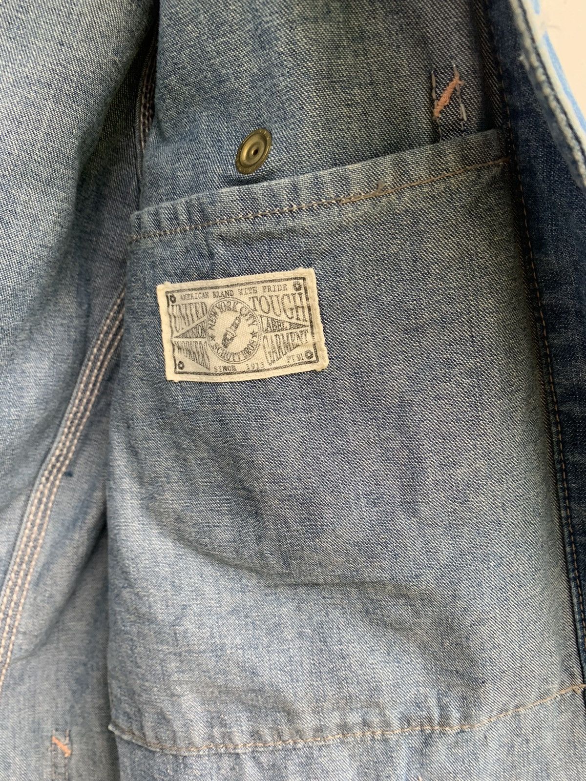 Schott PERFECTO SCHOOT N.Y.C MULTIPOCKET DENIM JACKET Size US S / EU 44-46 / 1 - 14 Thumbnail