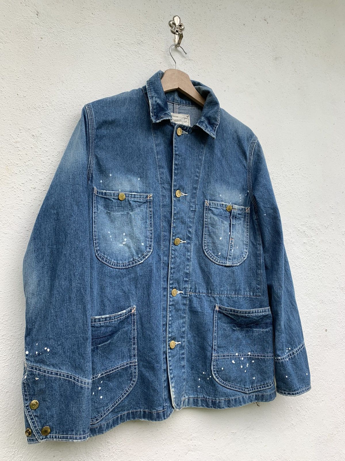Schott PERFECTO SCHOOT N.Y.C MULTIPOCKET DENIM JACKET Size US S / EU 44-46 / 1 - 4 Thumbnail