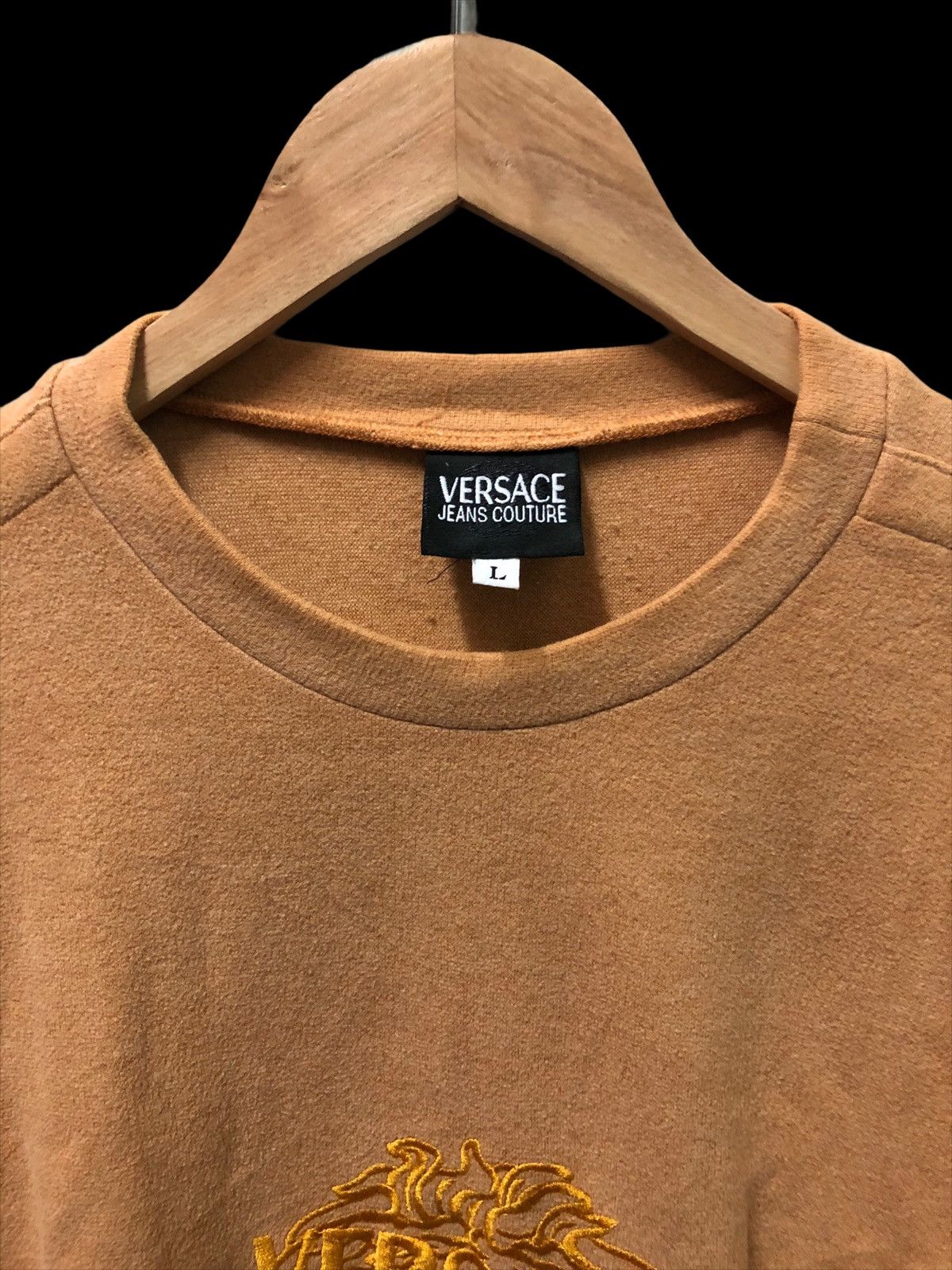 Versace RARE!!! VERSACE BIG LOGO SWEATSHIRT Size US L / EU 52-54 / 3 - 3 Thumbnail