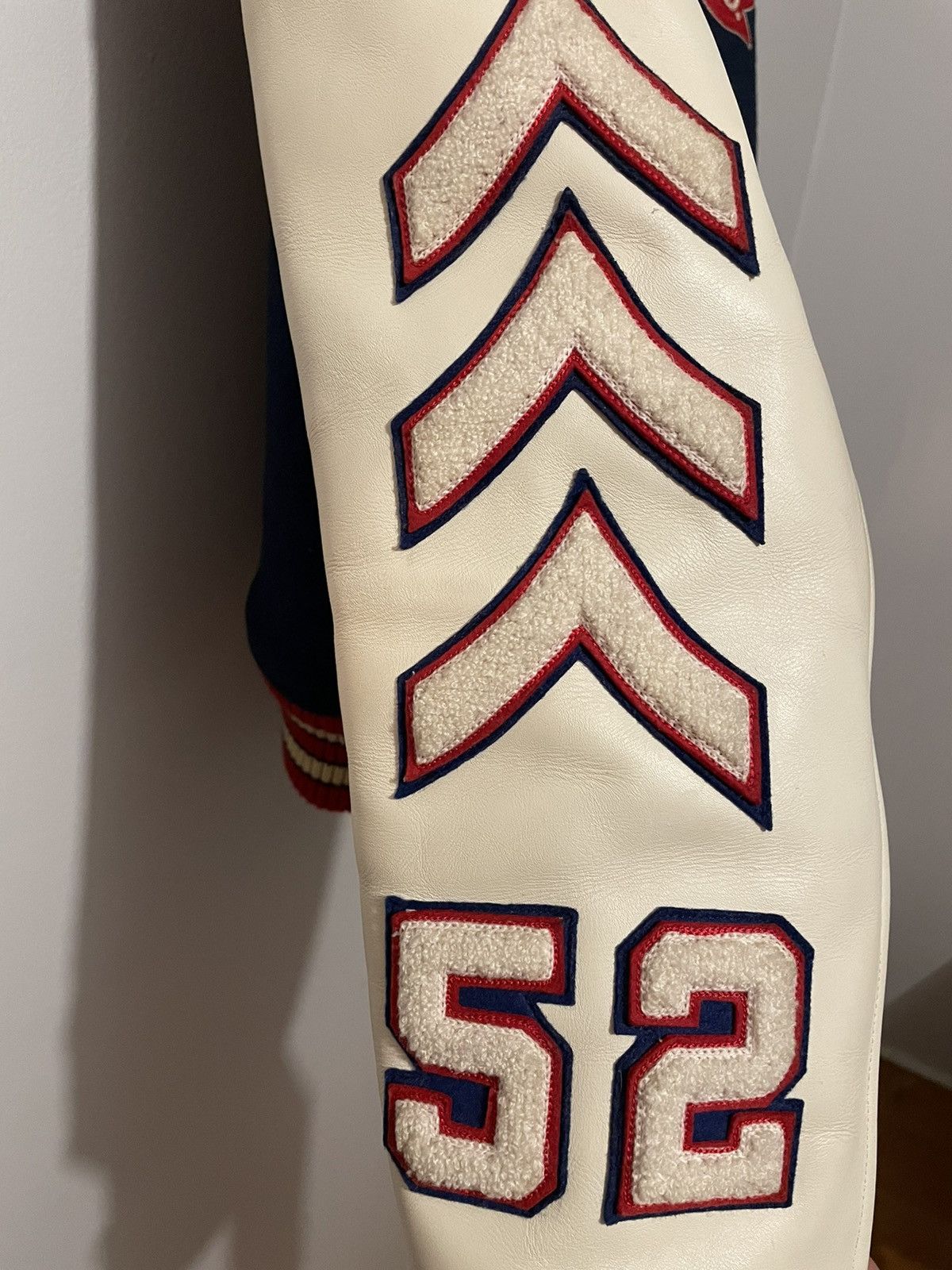 The Real McCoy's Whitesville Varsity Letter Baseball Jacket (Toyo Enterprise) Size US L / EU 52-54 / 3 - 9 Thumbnail