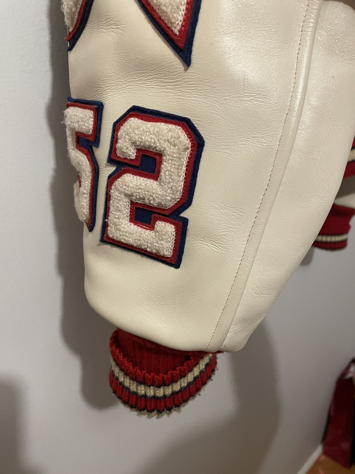 The Real McCoy's Whitesville Varsity Letter Baseball Jacket (Toyo Enterprise) Size US L / EU 52-54 / 3 - 10 Thumbnail