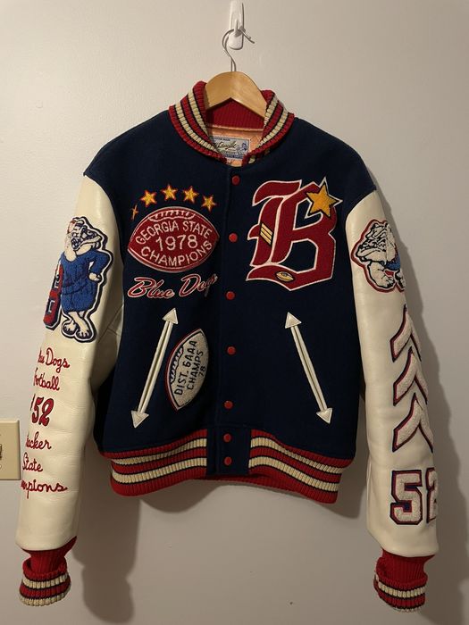 The Real McCoy's Whitesville Varsity Letter Baseball Jacket (Toyo