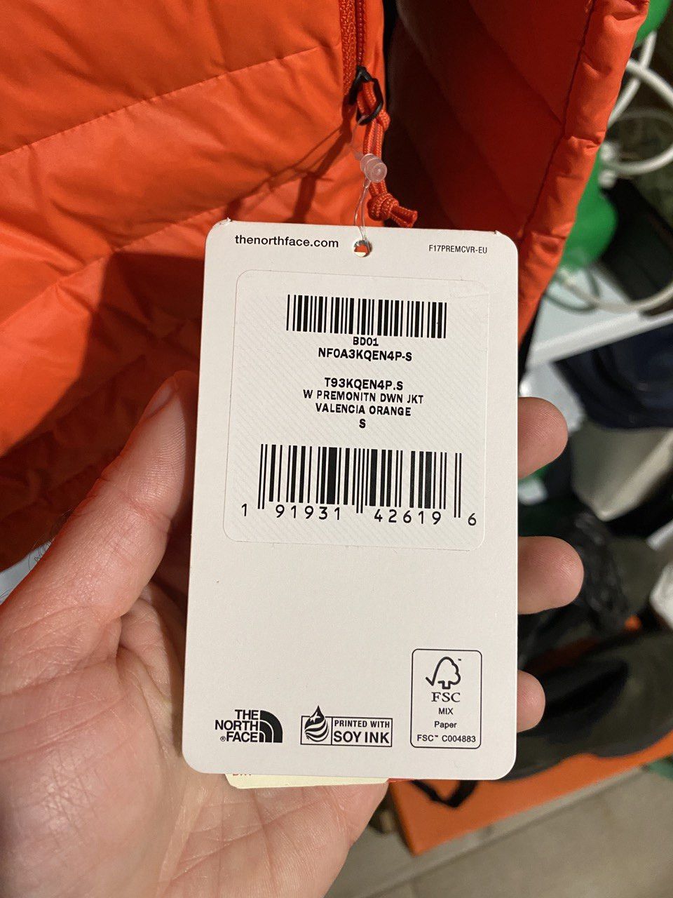 North face valencia orange store