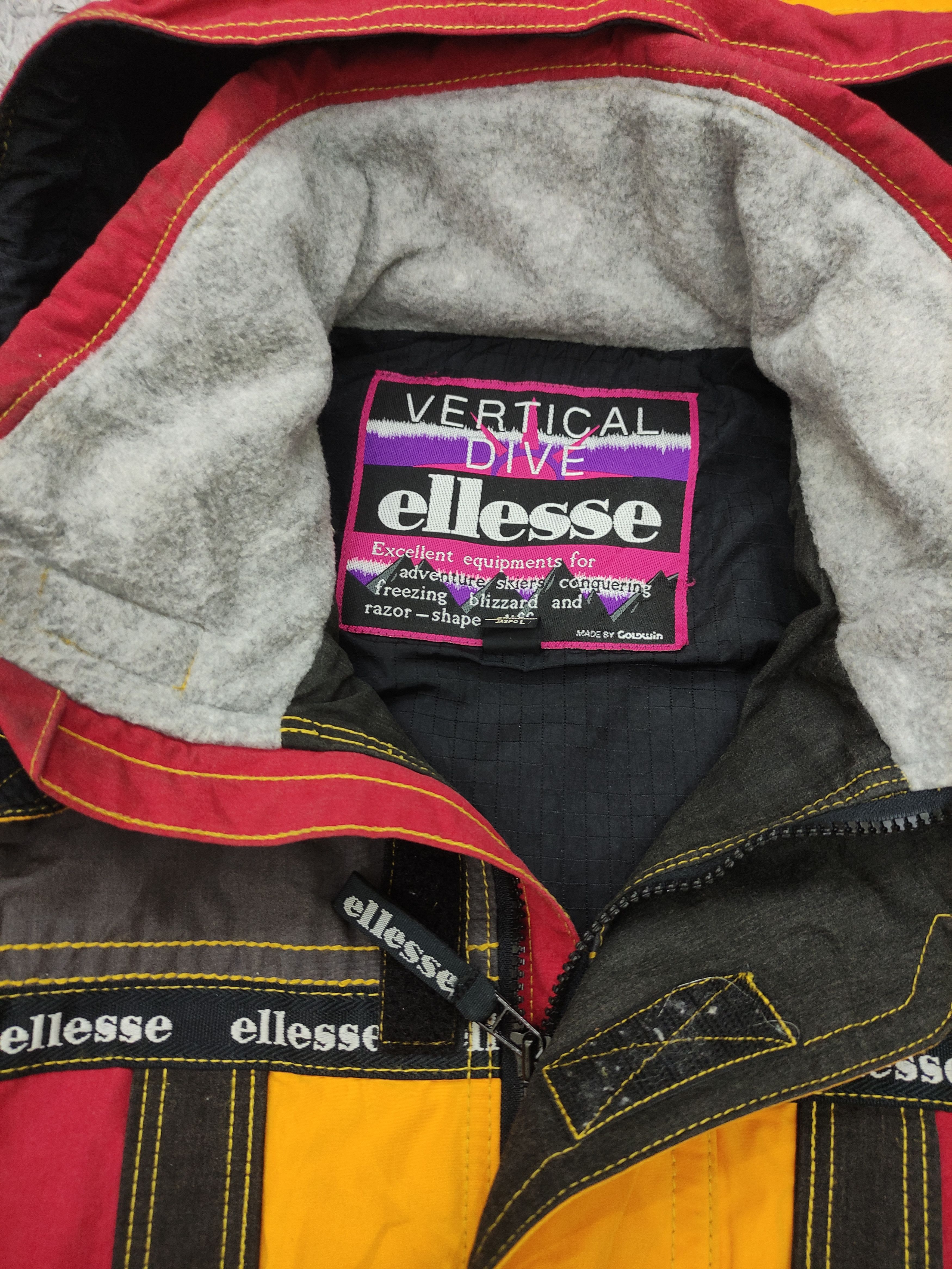 Ellesse Vintage Ellesse Vertical Dive Multicolour Ski Jacket Size US L / EU 52-54 / 3 - 8 Thumbnail