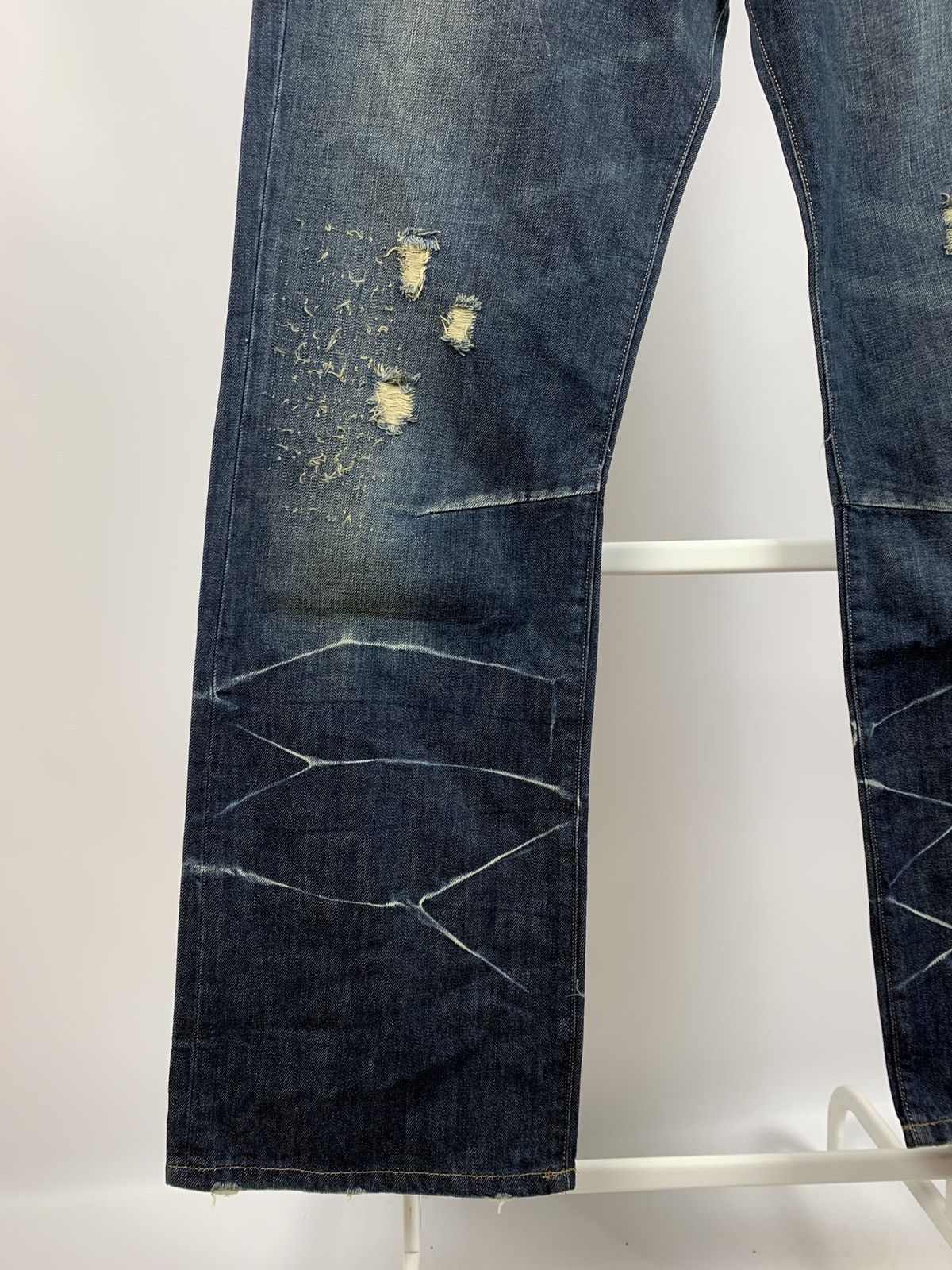 Japanese Brand NWT Prps Distressed Painted Japanese Denim Jeans Pants Size US 33 - 7 Thumbnail