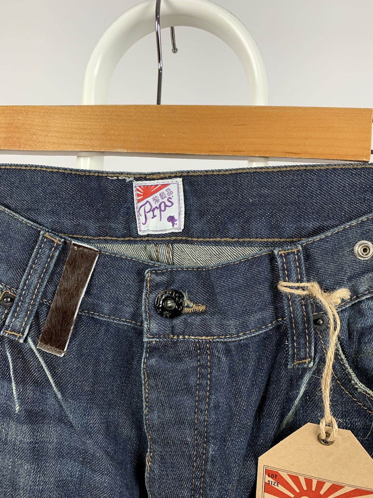 Japanese Brand NWT Prps Distressed Painted Japanese Denim Jeans Pants Size US 33 - 17 Thumbnail