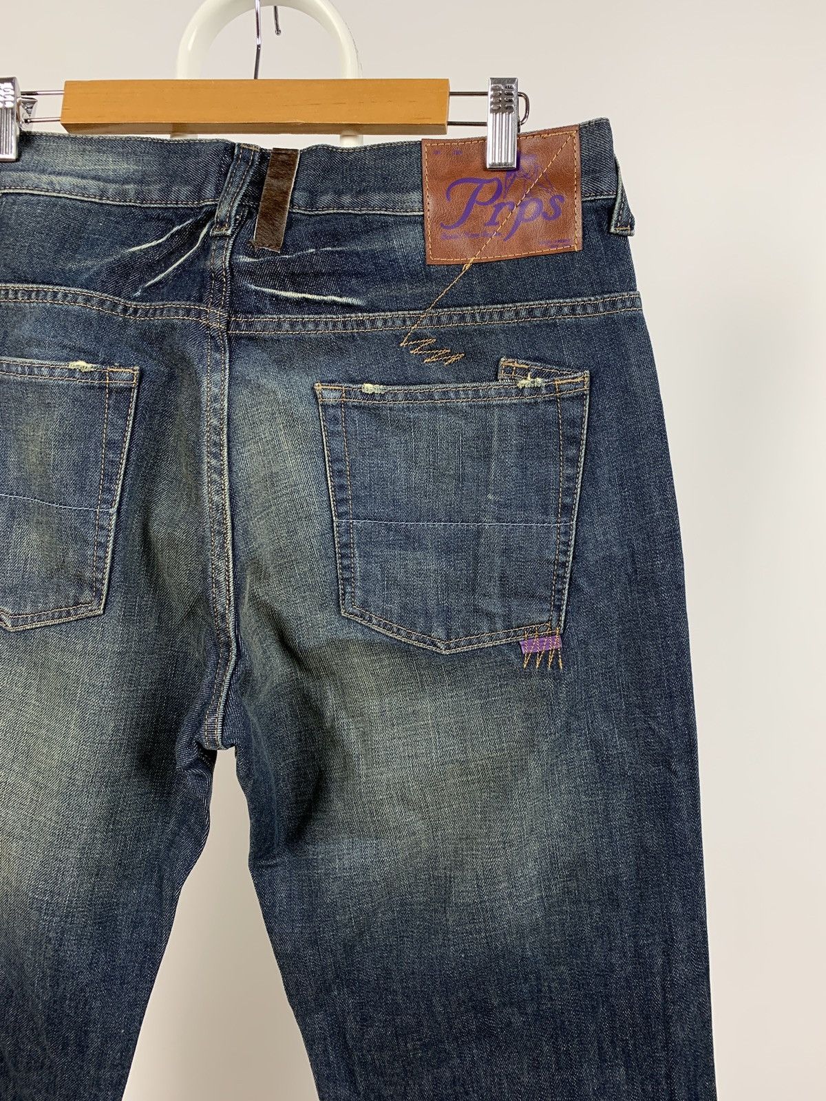 Japanese Brand NWT Prps Distressed Painted Japanese Denim Jeans Pants Size US 33 - 12 Thumbnail