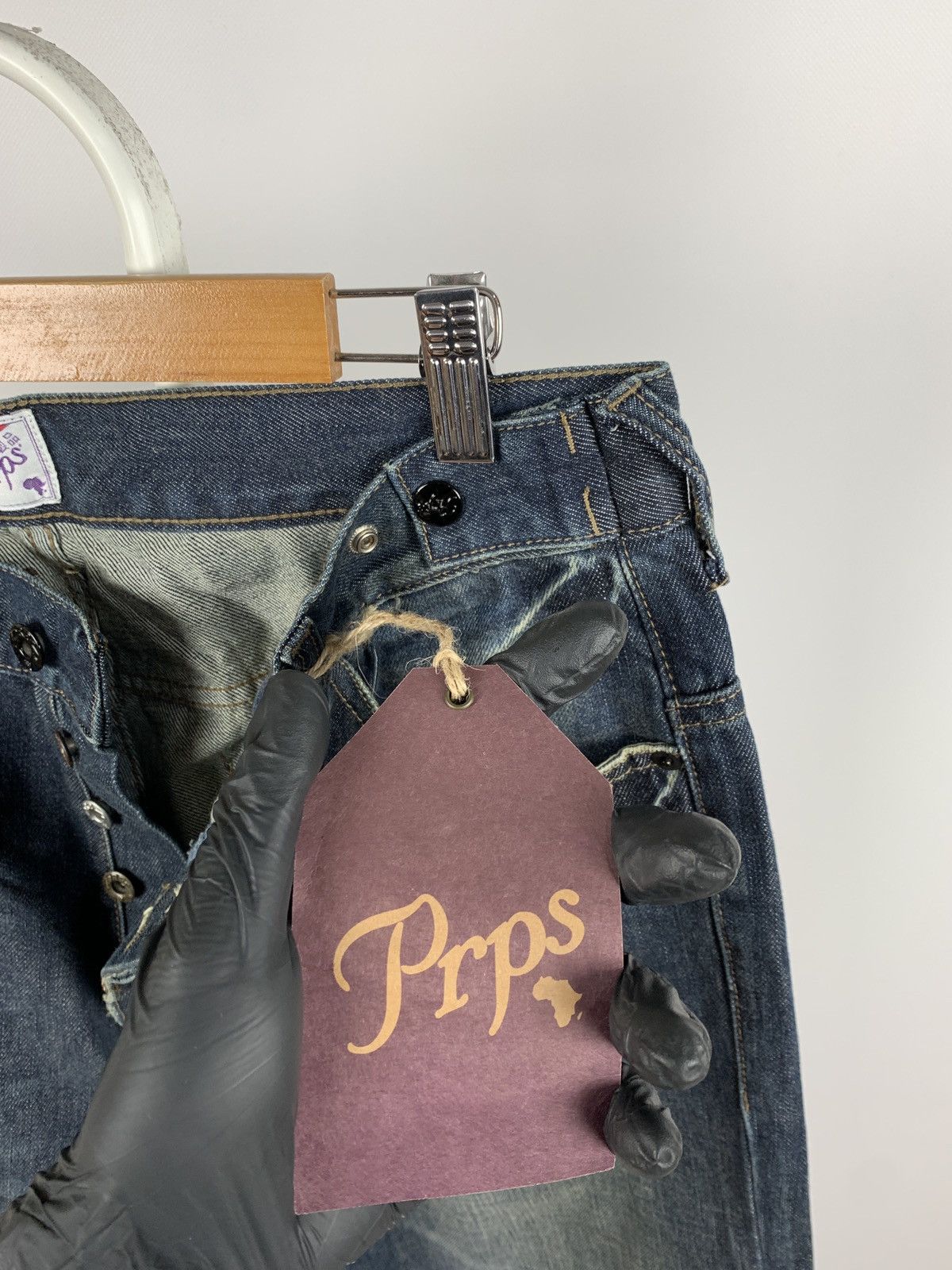 Japanese Brand NWT Prps Distressed Painted Japanese Denim Jeans Pants Size US 33 - 19 Thumbnail