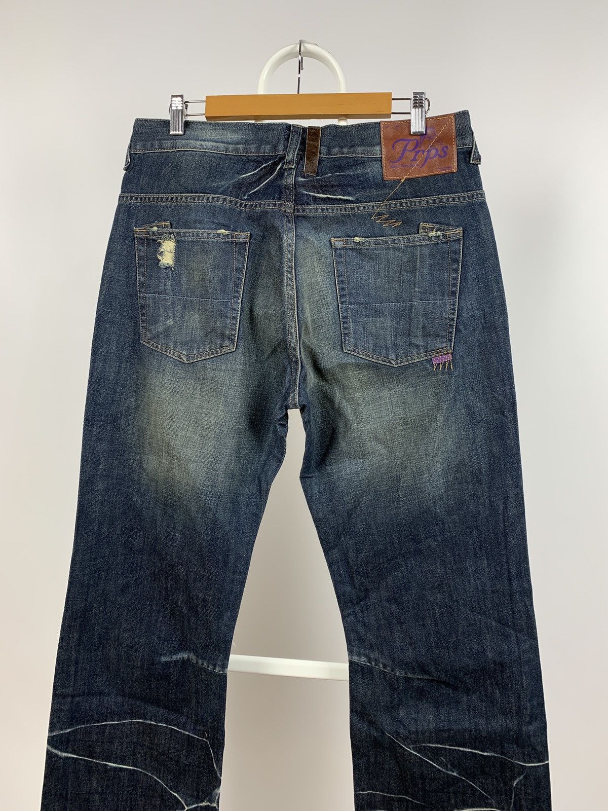 Japanese Brand NWT Prps Distressed Painted Japanese Denim Jeans Pants Size US 33 - 4 Thumbnail
