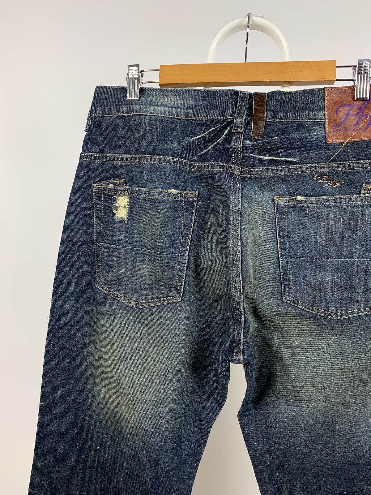 Japanese Brand NWT Prps Distressed Painted Japanese Denim Jeans Pants Size US 33 - 13 Thumbnail