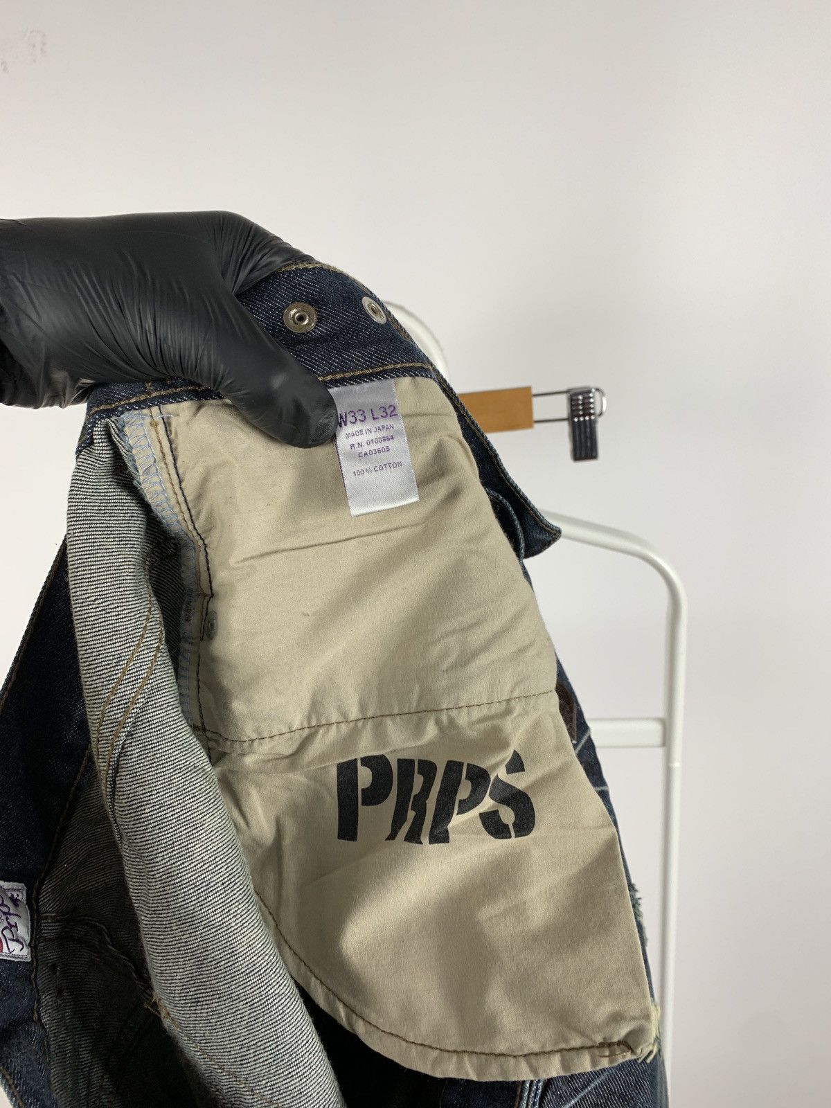 Japanese Brand NWT Prps Distressed Painted Japanese Denim Jeans Pants Size US 33 - 21 Thumbnail