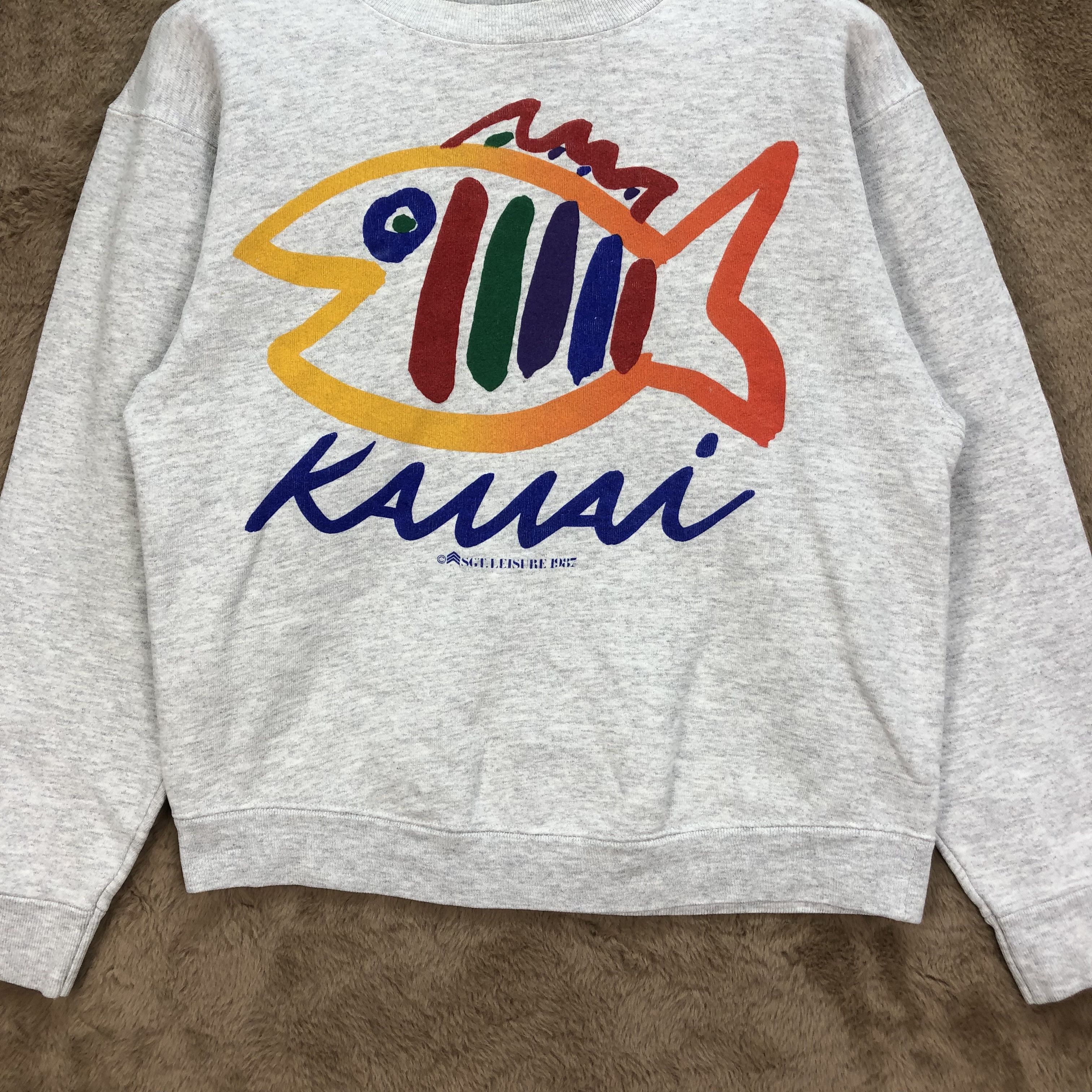 Vintage VINTAGE 87' KAUAI LOGO SGT. LEISURE SWEATSHIRTS #5144-176 Size US S / EU 44-46 / 1 - 5 Thumbnail