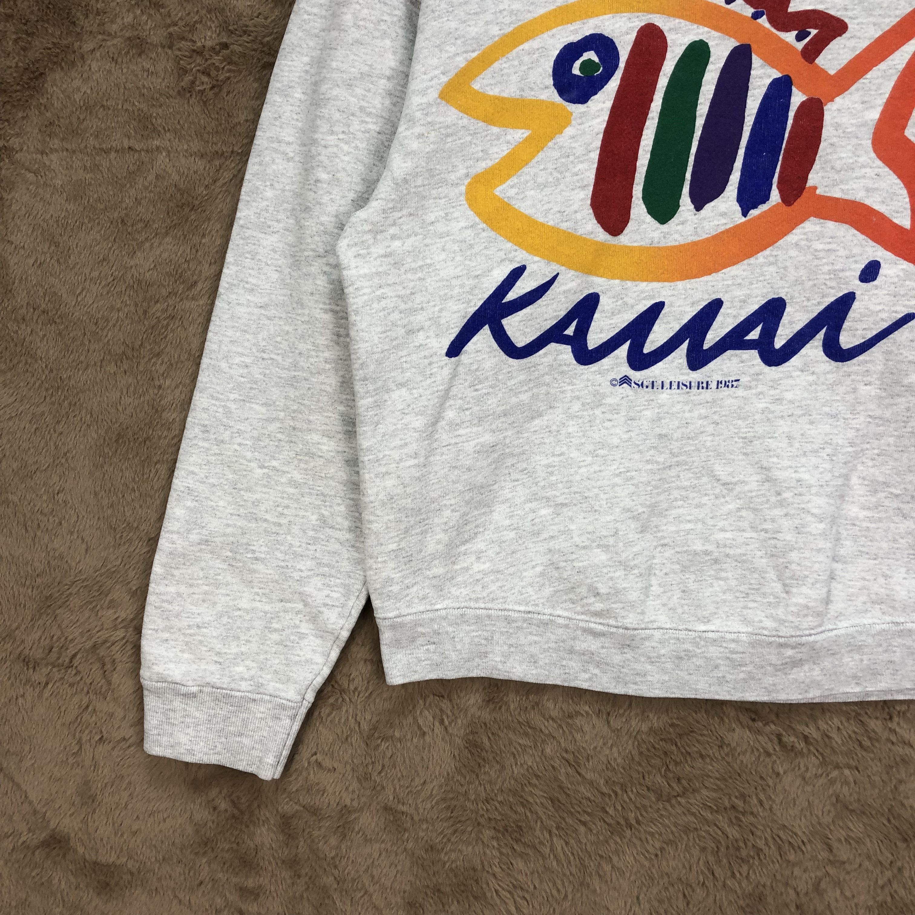 Vintage VINTAGE 87' KAUAI LOGO SGT. LEISURE SWEATSHIRTS #5144-176 Size US S / EU 44-46 / 1 - 6 Thumbnail